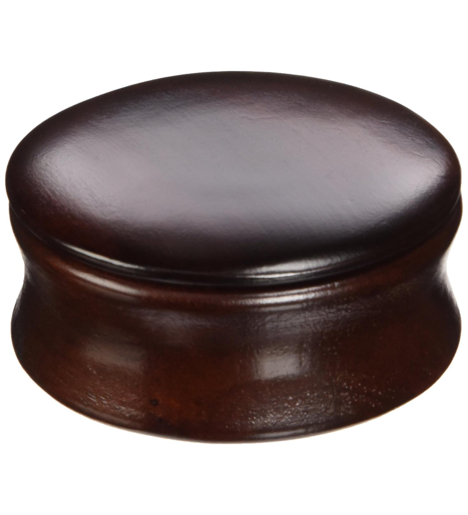 Kingsley Dark Wood Shave Soap Bowl with Lid - Elegant and Functional - Buy Online on GoSupps.com