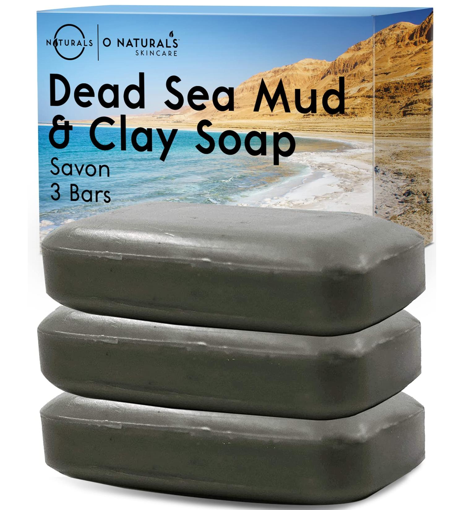 Natural Dead Sea Mud Soap - 3PCS Set for Psoriasis, Acne & Eczema Relief | Organic & Vegan | 4 oz - Buy Online on GoSupps.com