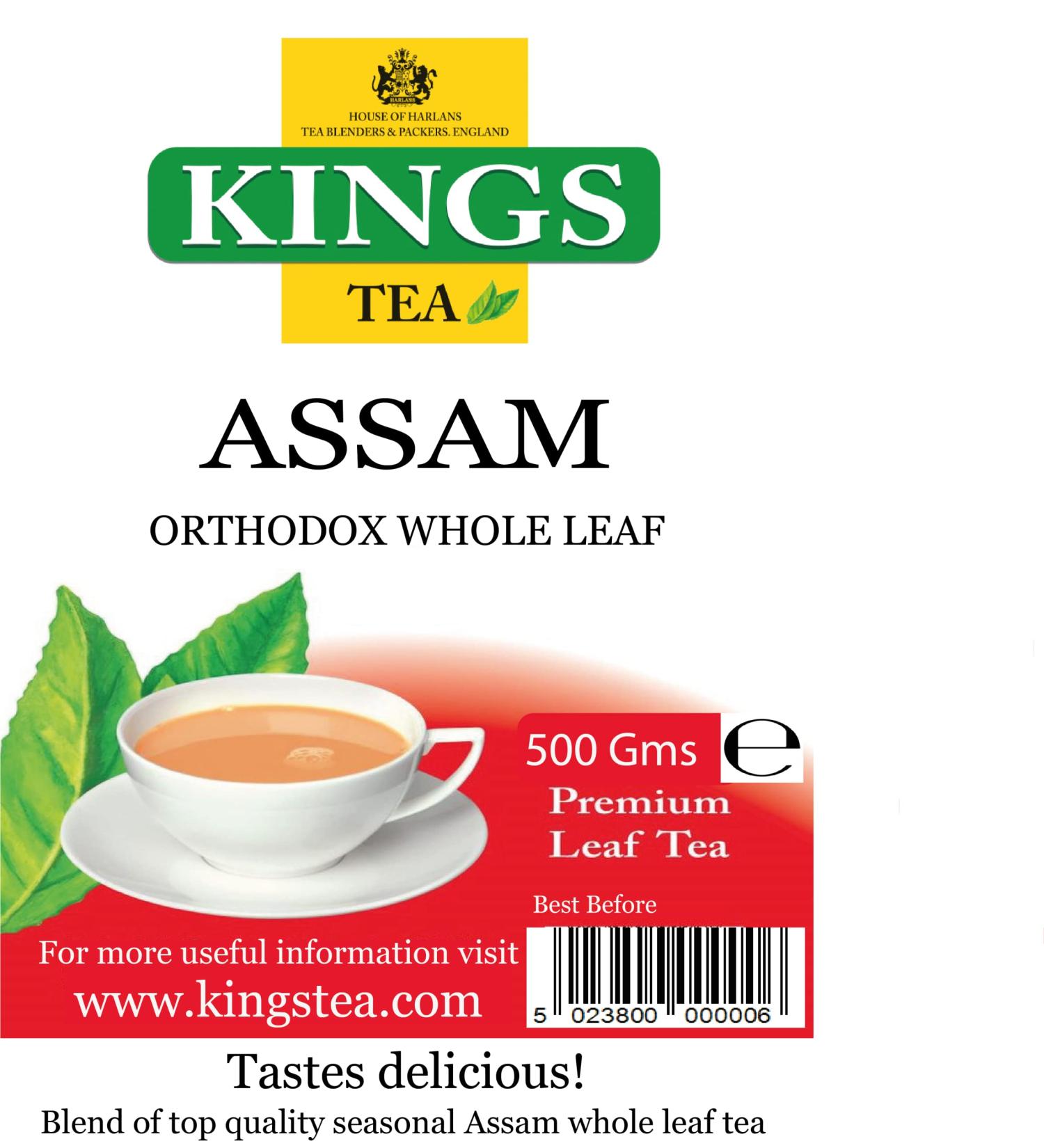 KINGS TEA Assam Orthodox Whole Leaf Loose Tea 500 GMS - Buy Online on GoSupps.com