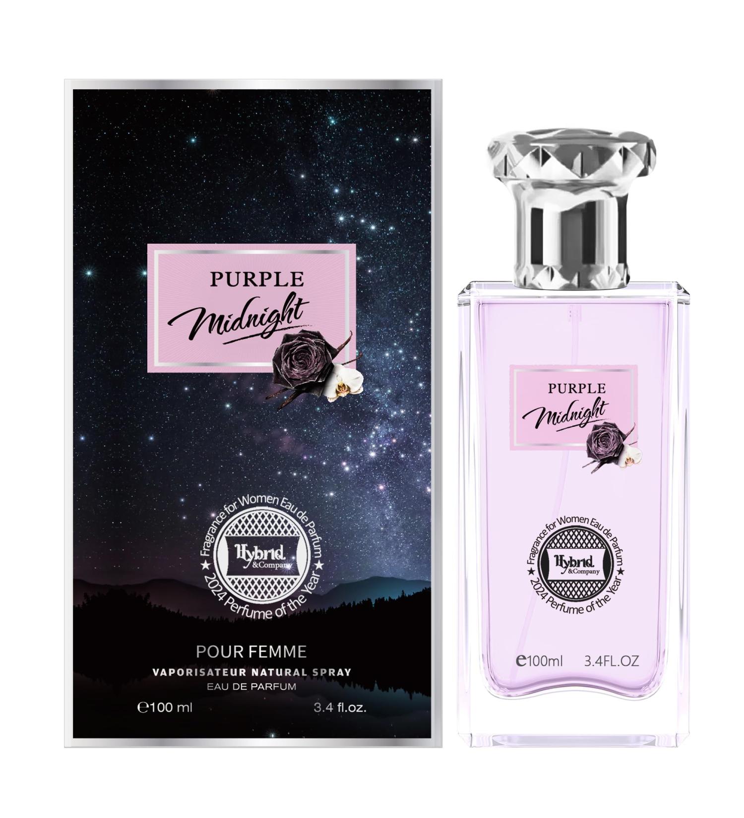 Hybrid & Company Women Purple Midnight Pour Femme Eau De Parfum Vaporisateur Natural Spray 3.4 Fl Oz - Buy Online on GoSupps.com