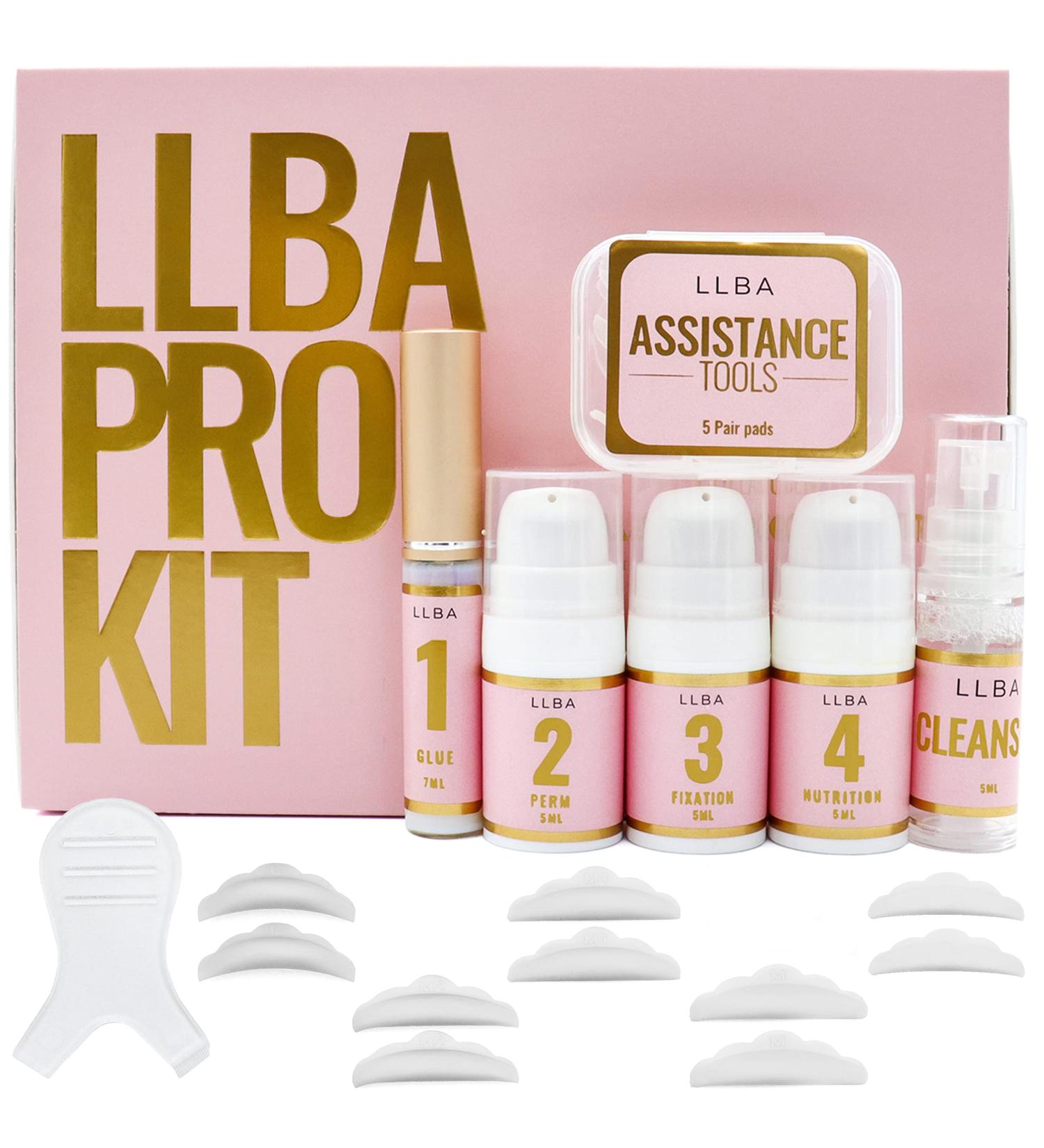 LLBA Lash Lift Kit - Professional & Home Use | Long-Lasting Semi-Permanent Curling | Upgraded Ingredients for Hygienic & Easy Cleaning - Buy Online on GoSupps.com