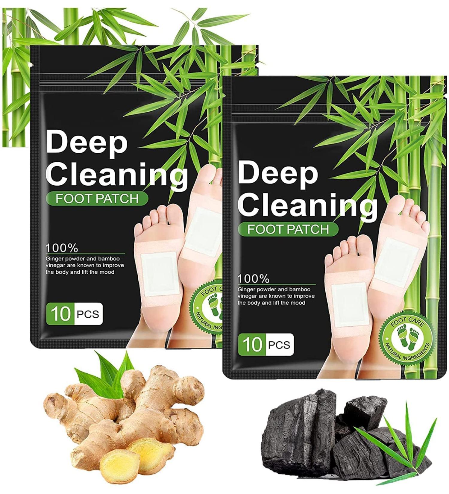 20PCS Soothing Foot Pads with Bamboo Vinegar and Ginger Powder for Better Sleep and Anti-Stress Relief - Foot & Body Care - Buy Online on GoSupps.com