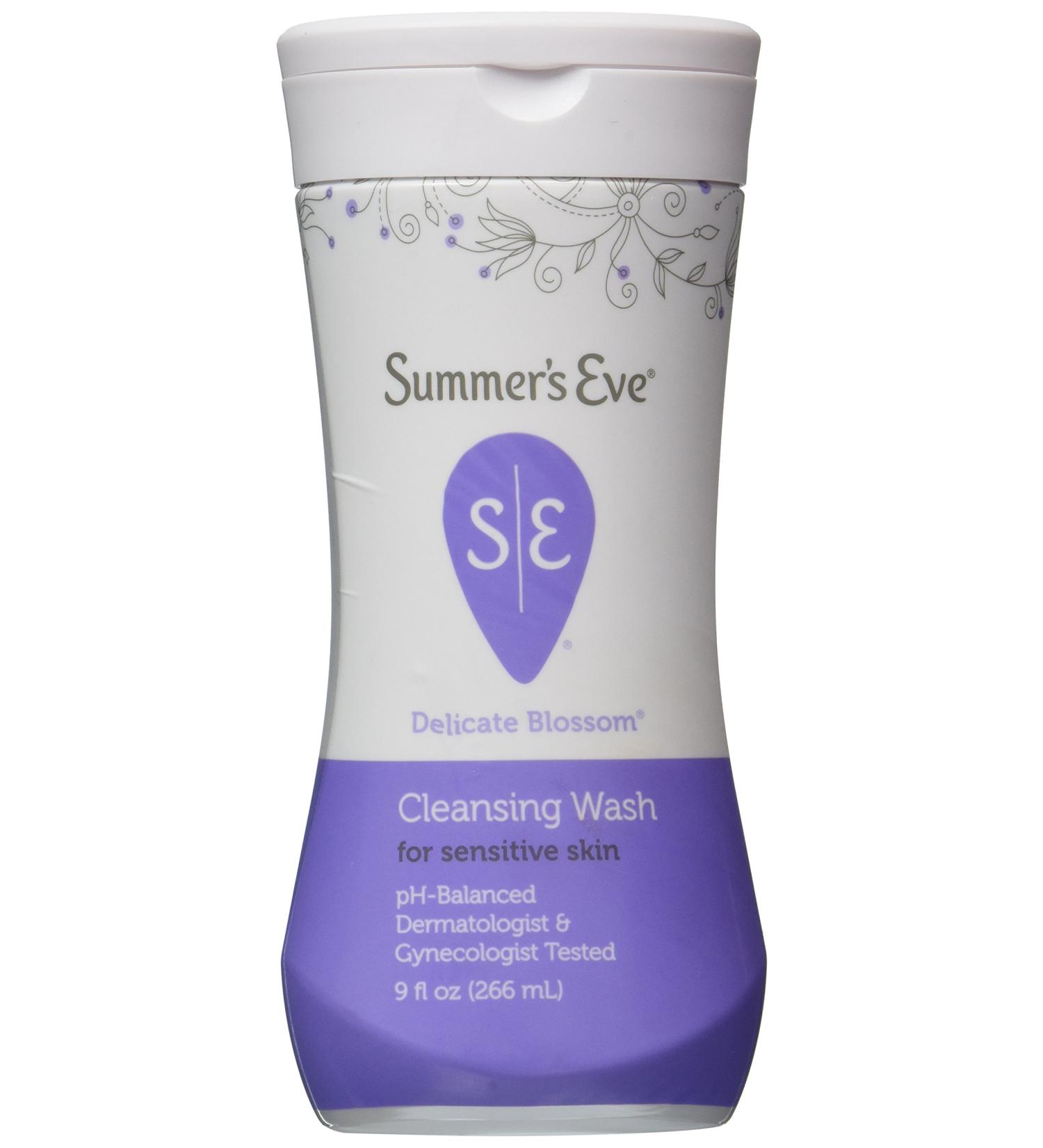Summer's Eve Feminine Wash Sensitive Skin, Delicate Blossom 9 oz (Pack of 3)