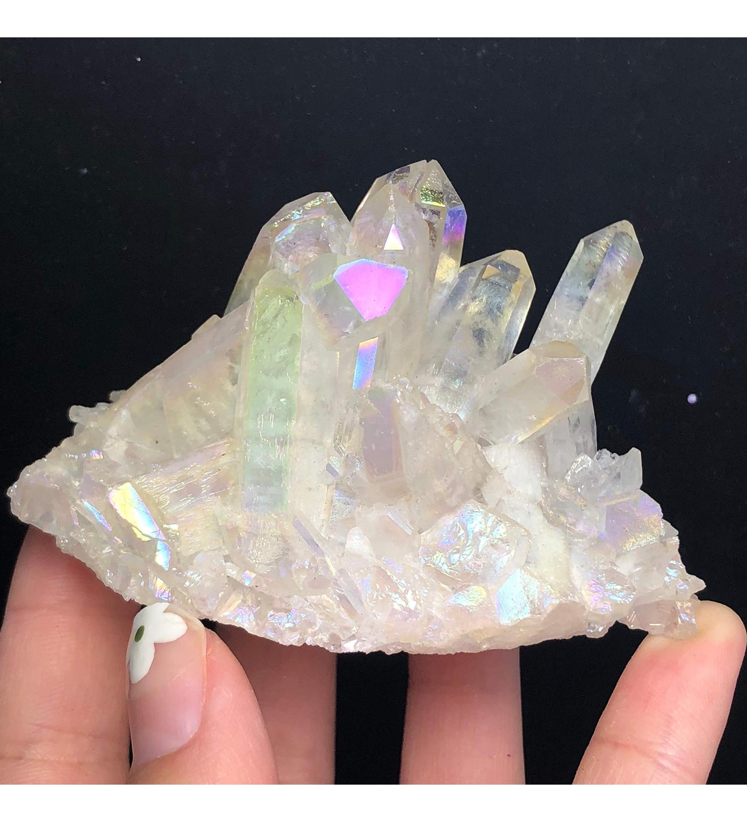 Natural White Crystal Clear Cluster Original Quartz Specimen Rock Raw GemDecor - Buy Online on GoSupps.com