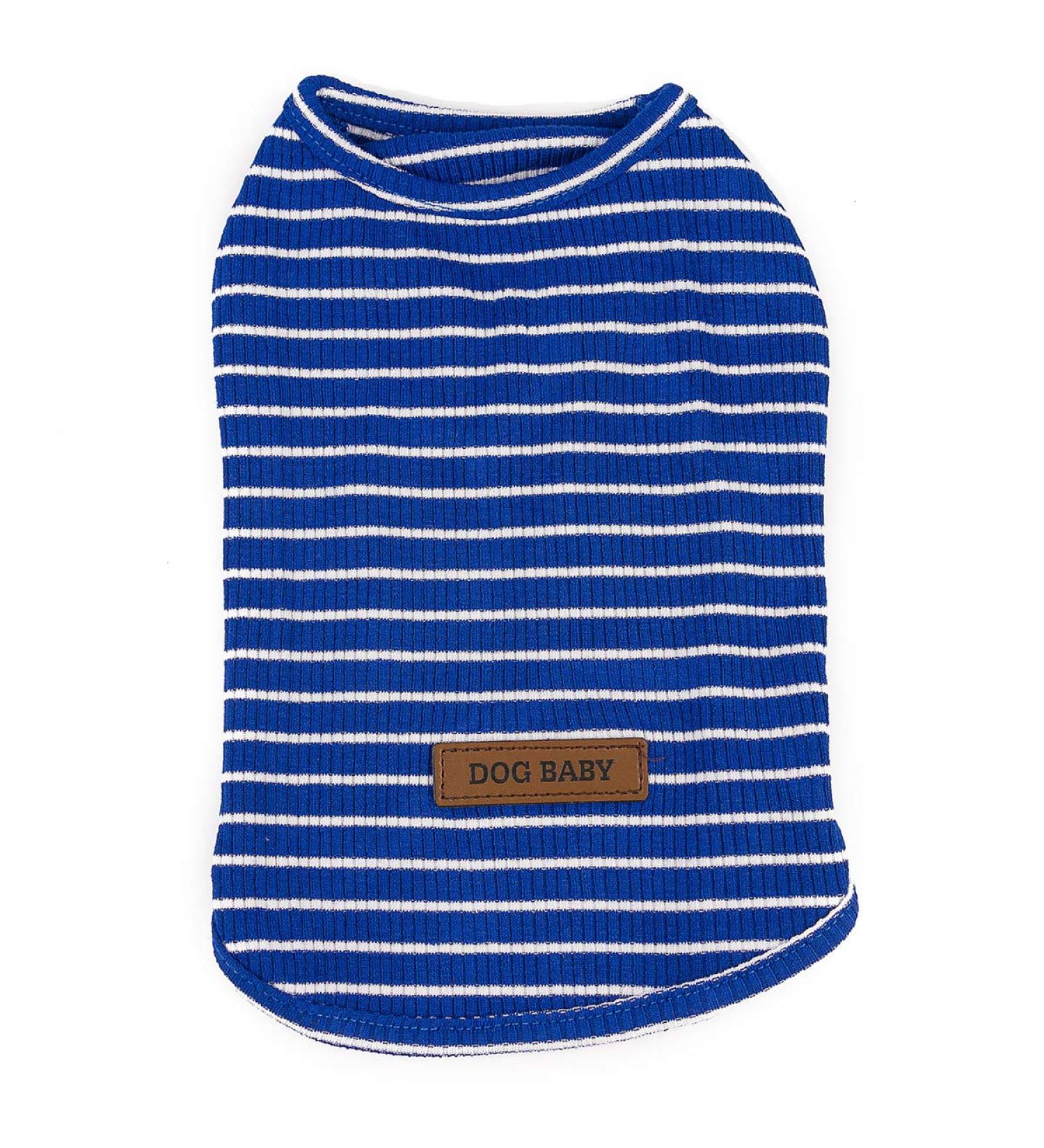 Heroic Striped Pet Pullover Sweater for Small Dogs & Cats - Cute Dog Clothes in Pink Red Blue Gray (1.2-9.0 kg) - Buy Online on GoSupps.com
