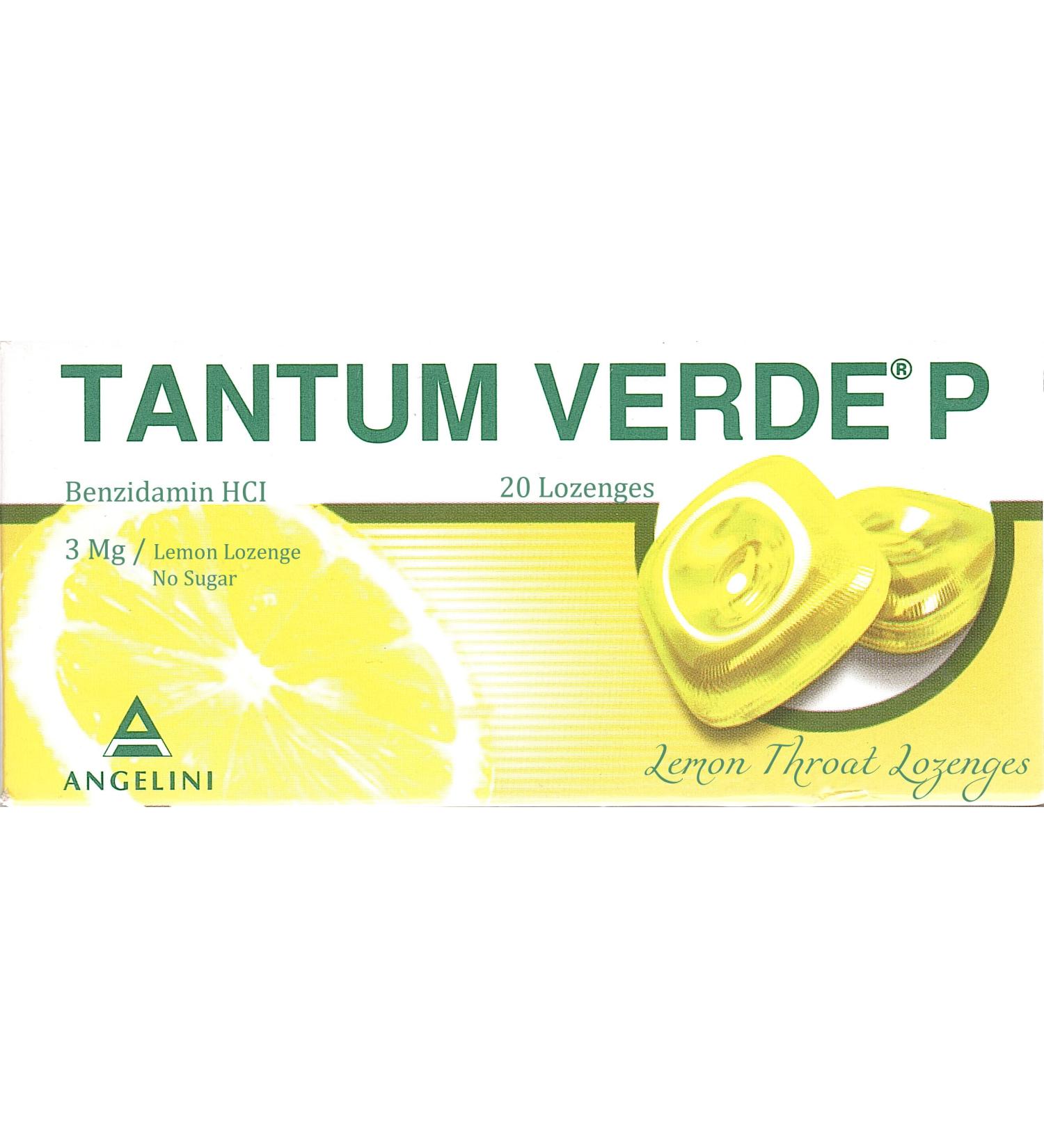 Buy Tantum Verde P Lemon Lozenge - 20 Tablets | Fast International Shipping - Buy Online on GoSupps.com