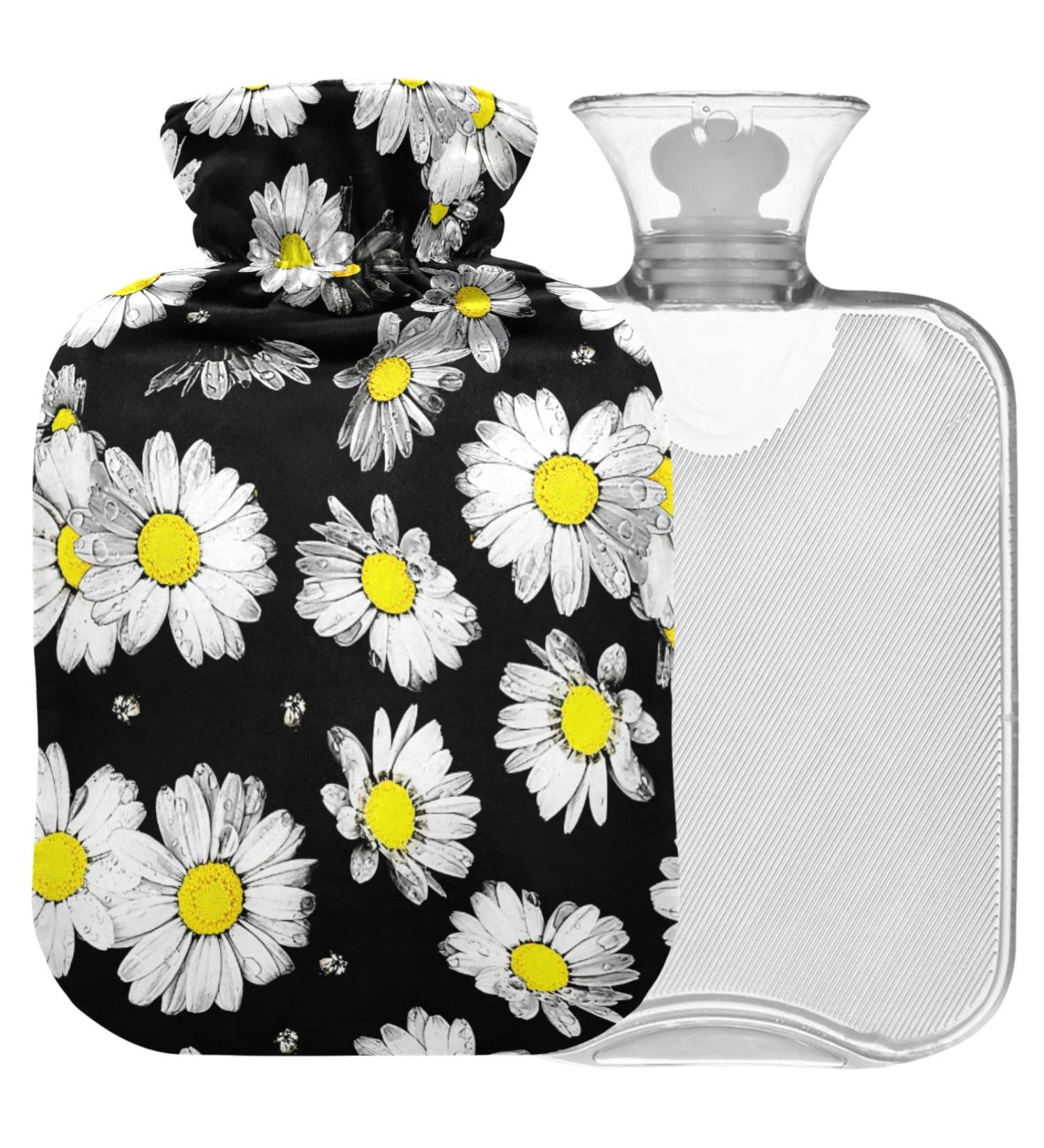 Buy Naanle Vintage Daisy Flower Hot Water Bottle - 2L for Menstrual Cramps & Pain Relief - Hot & Cold Therapy - Buy Online on GoSupps.com