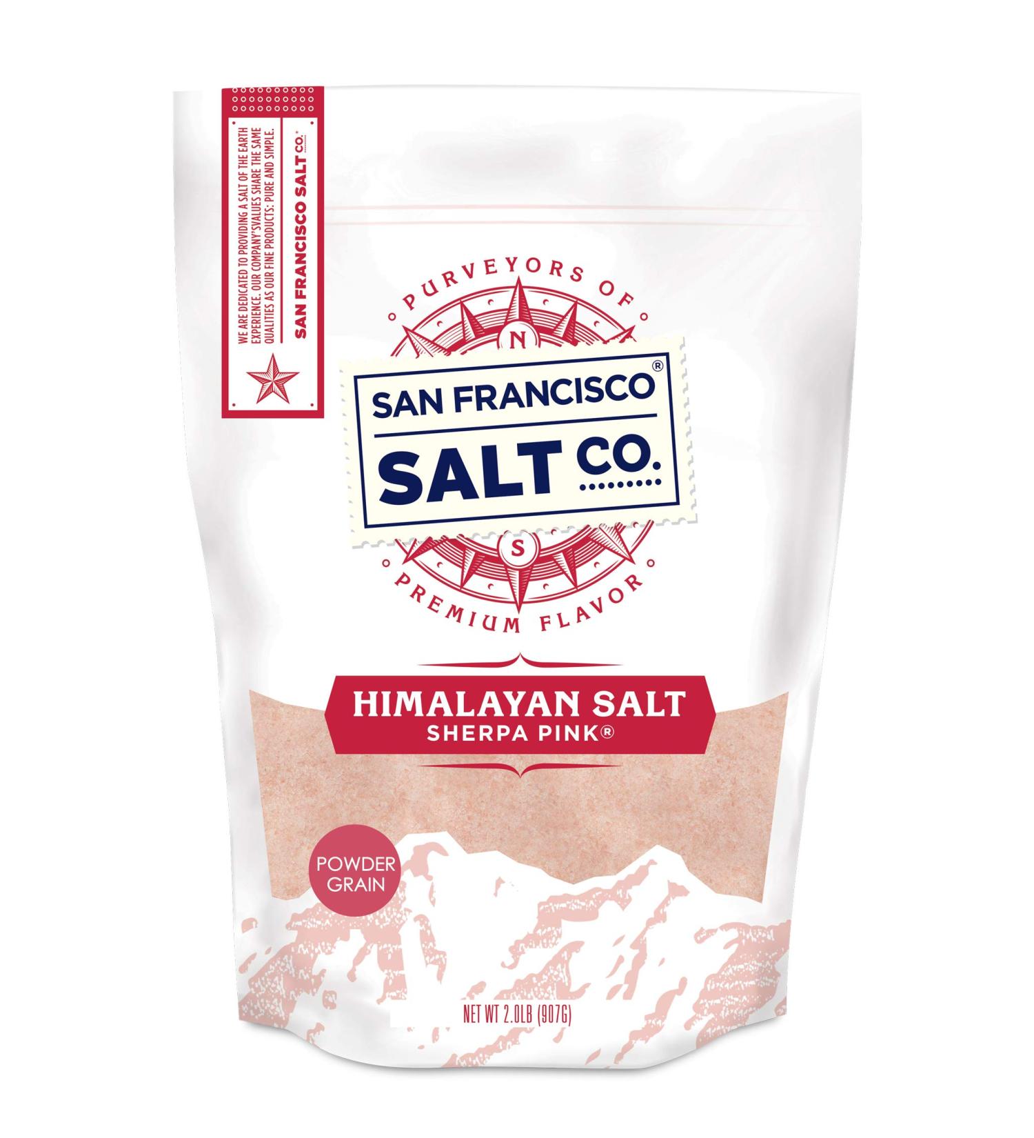 Sherpa Pink Himalayan Salt 2 lbs Powder Grain - Natural 2 Pound Pack - Premium Quality - Buy Online on GoSupps.com