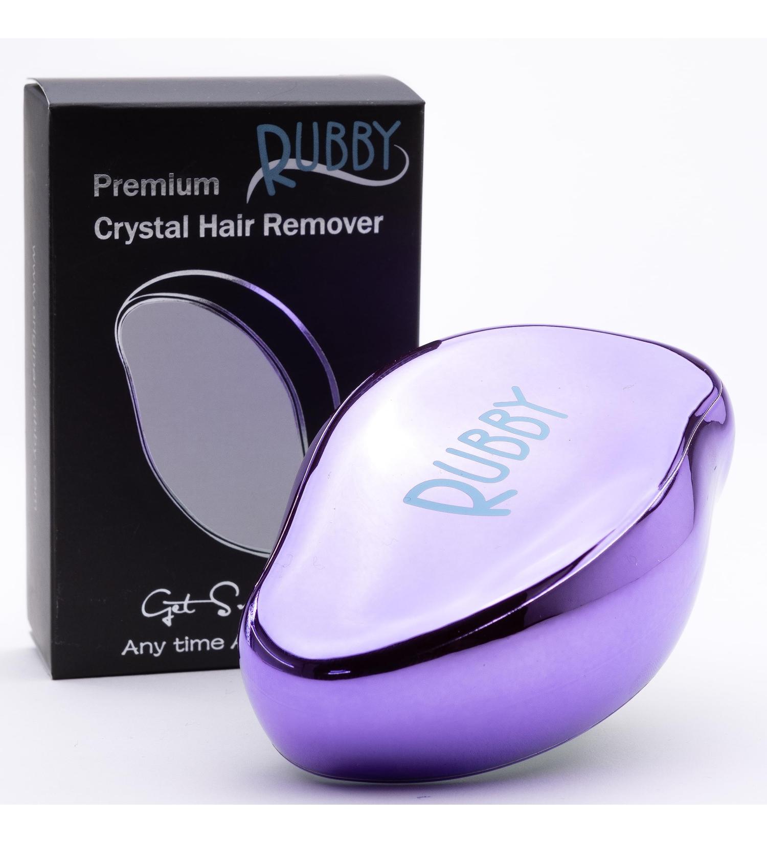 The original!Rubby Nano Crystal Haar remover |Hair removal without shaving |Without pain & cutting |Magic hair remover (1x purple metallic) 1 piece (1 Pack) purple metallic