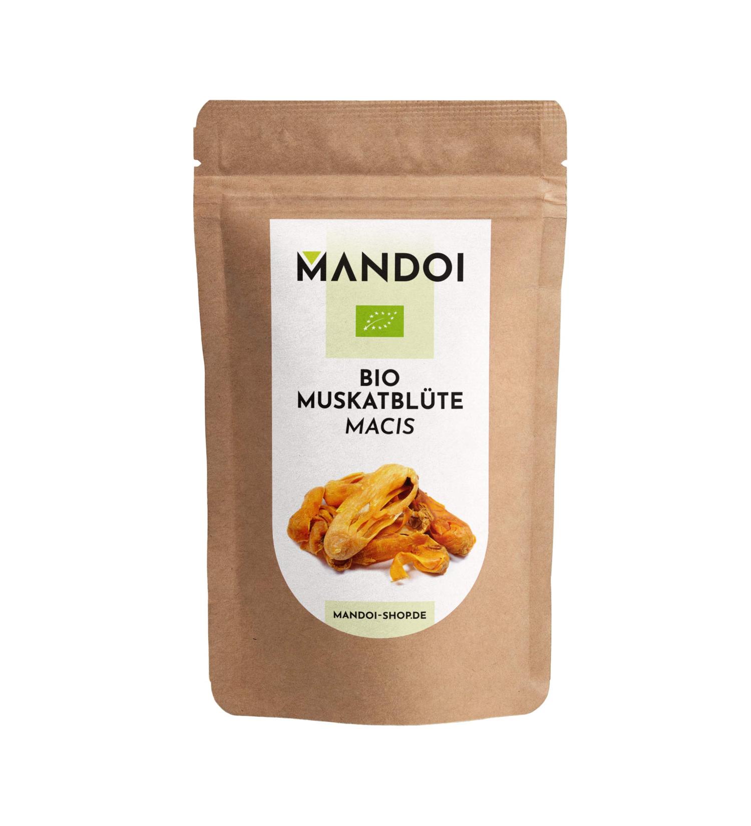 Mandoi Organic Mace Whole Macis - 50g | Fresh Nutmeg Flowers from Indonesia - Premium Quality Spice - Buy Online on GoSupps.com