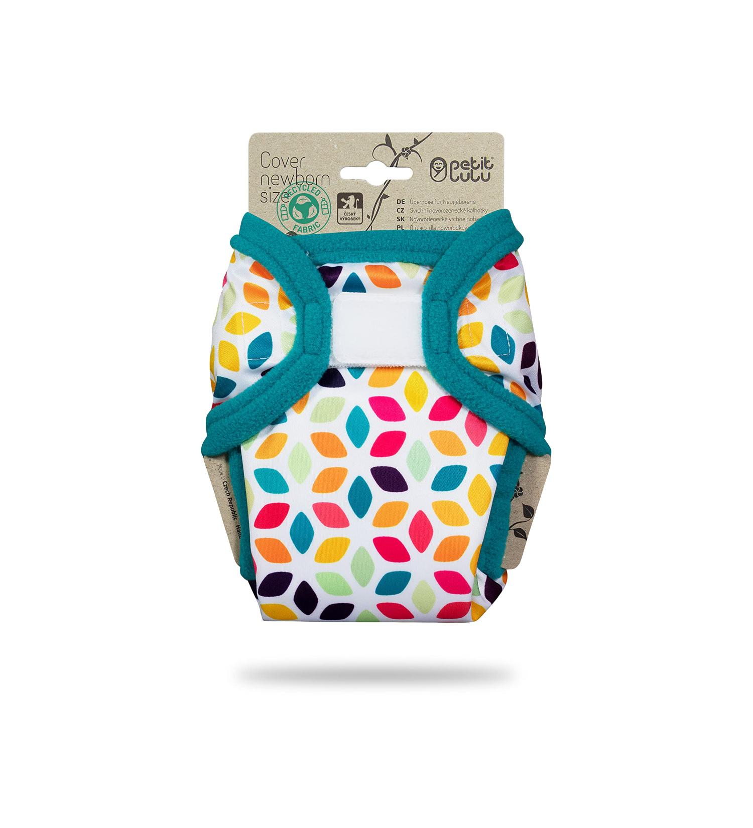 Petit Lulu Size 1 Powers Overstated Newborn Diaper Pants | Washable & Waterproof Velcro Baby Diapers | Eco-Friendly Tower Diapers Made in EU (Floral Cubes) - 2-6 kg - Buy Online on GoSupps.com