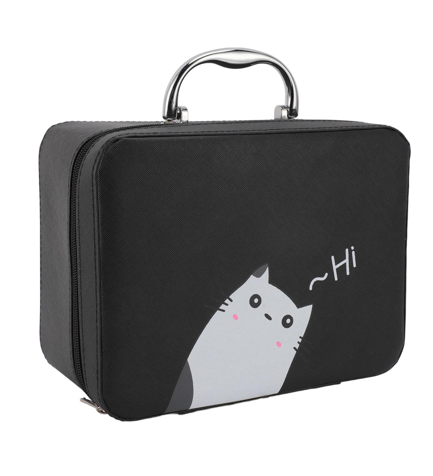 Eyelash Extension Storage Box Smooth Open Durable Waterproof Nail Tool Storage Box Pink for Travel (Black) - Buy Online on GoSupps.com