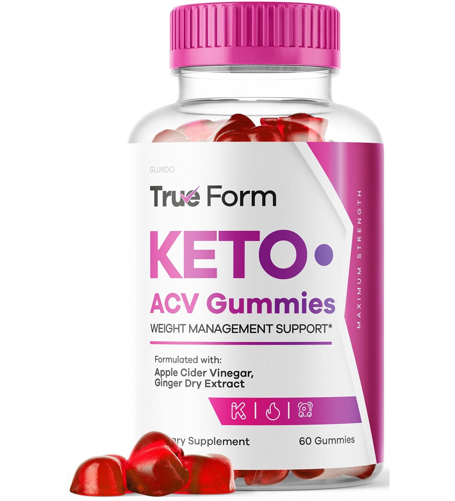 True Form Keto Gummies - Advanced Weight Loss with ACV for 30 Days - Buy Online on GoSupps.com