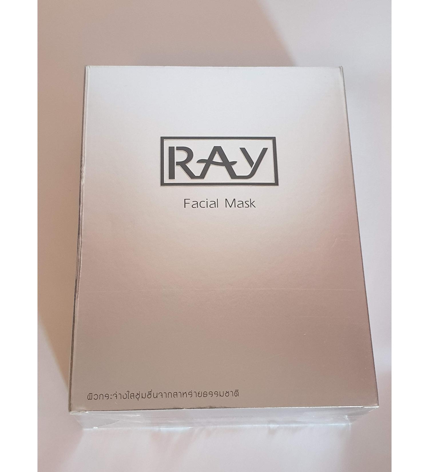 Thailand Ray Facial Silk Mask Moisturizing Box of 10pcs (Gold / Silver) (Silver)