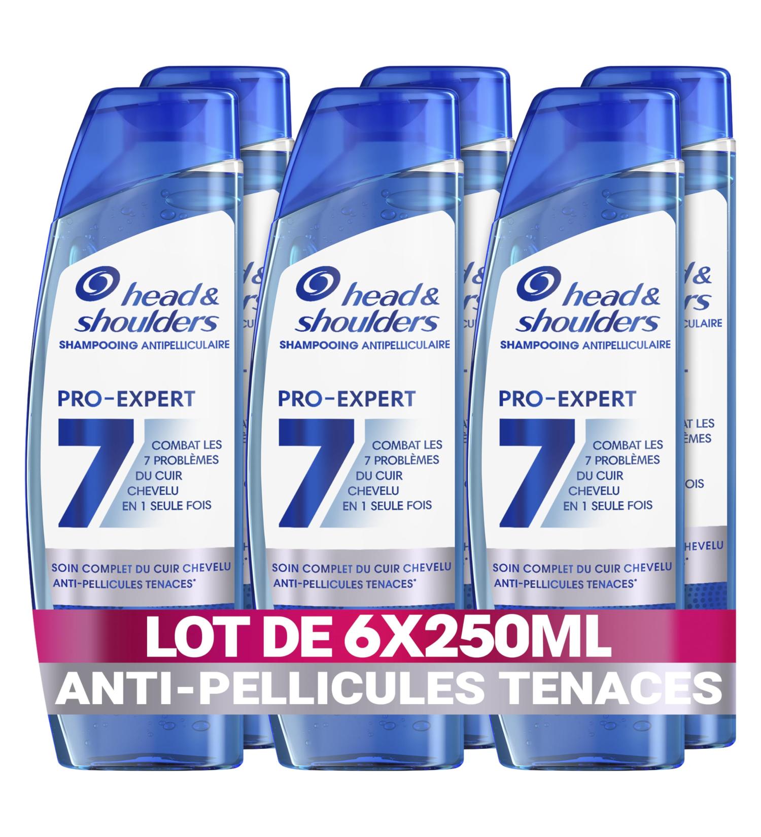 Head & Shoulders Pro-Expert 7 Anti-Dandruff Shampoo 6x250ml Combats 7 Scalp Problems Complete Protection Clinically Proven Combats Stubborn Dandruff* - Buy Online on GoSupps.com
