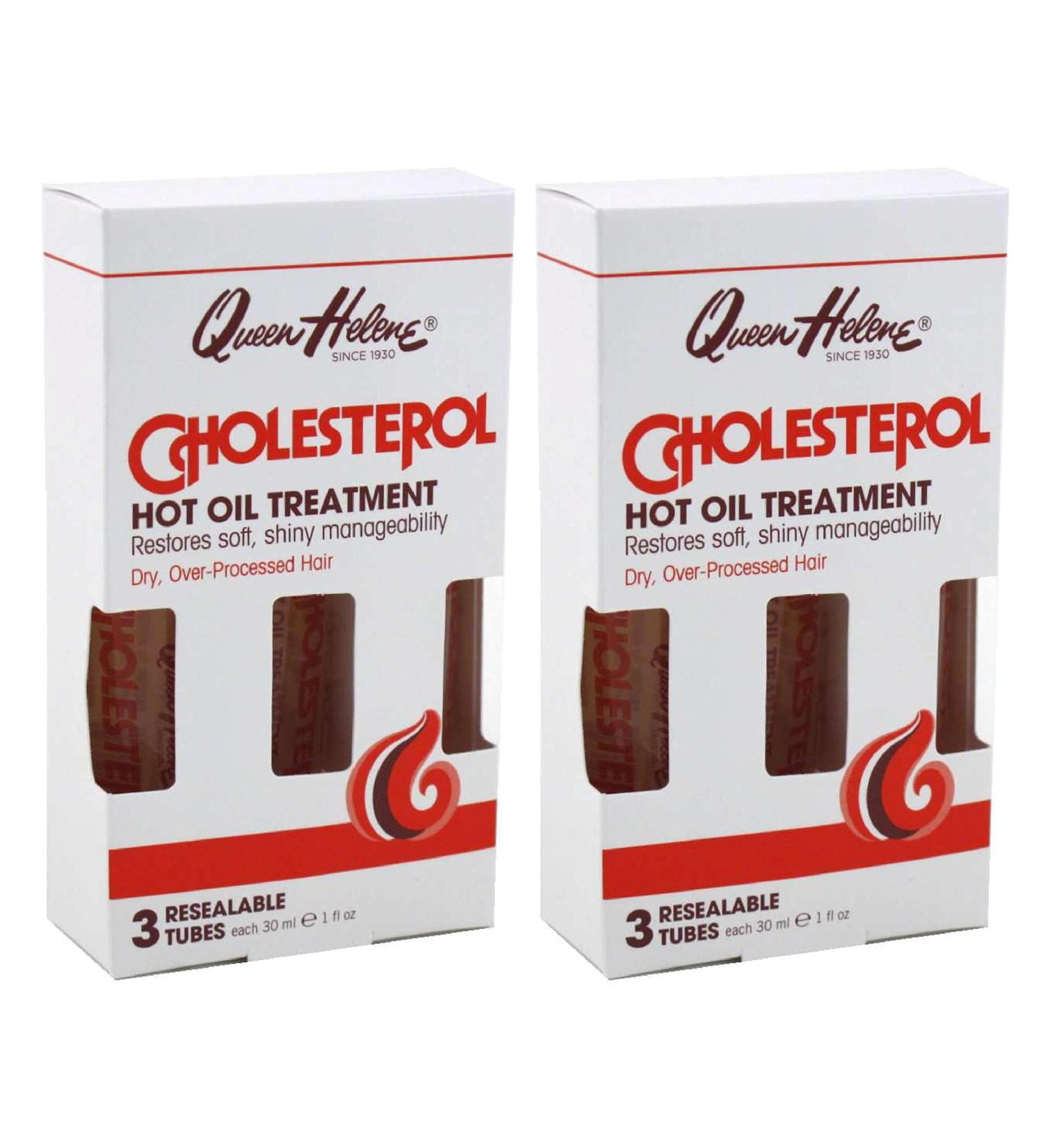 Queen Helene Cholesterol Hot Oil Treatment 3 Count - 1oz Tubes (Pack of 2) - Buy Online on GoSupps.com