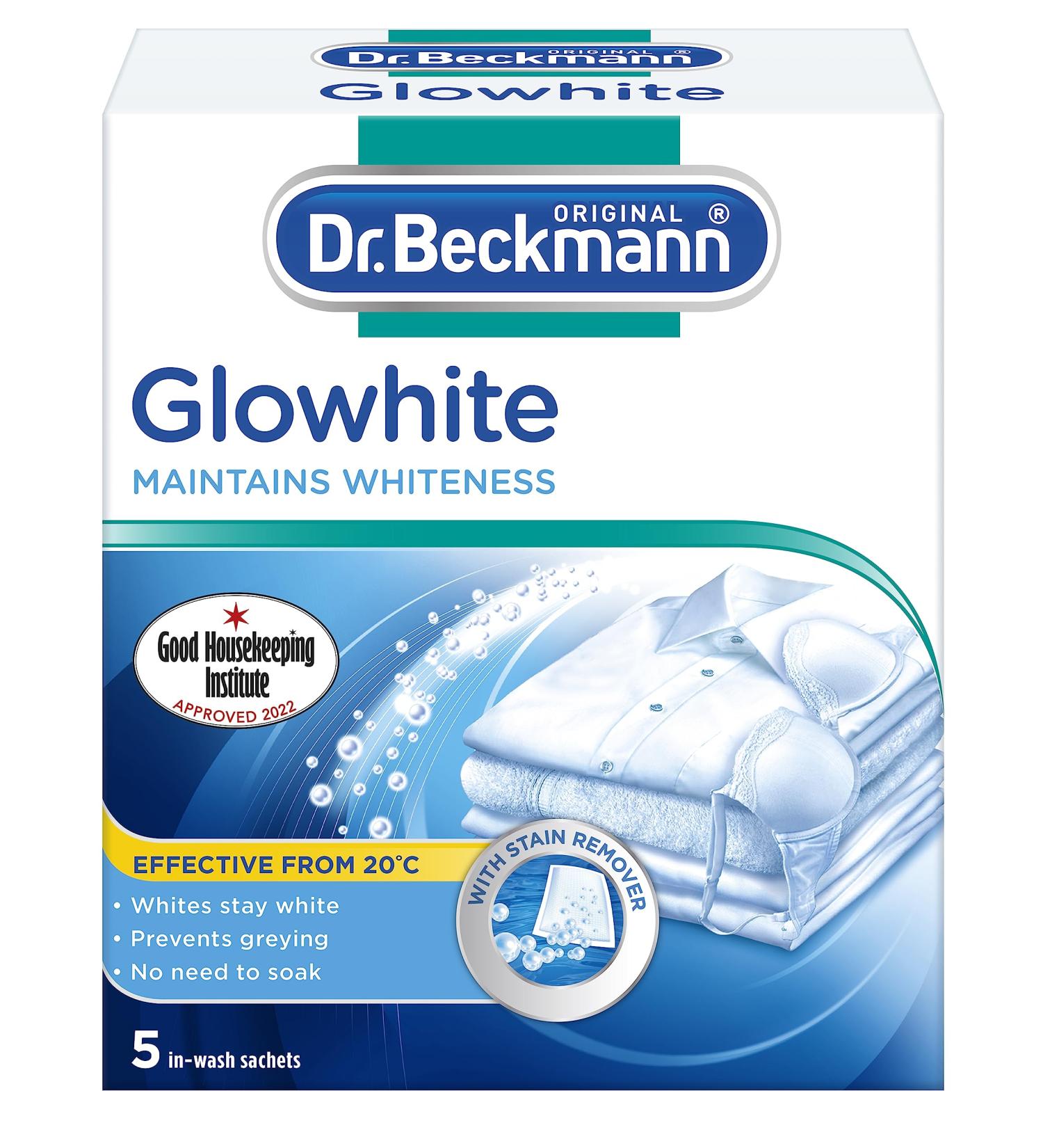 Dr. Beckmann Glowhite Stain Remover 5 Count - Effective Laundry Whitener - Pack of 1 - Buy Online on GoSupps.com