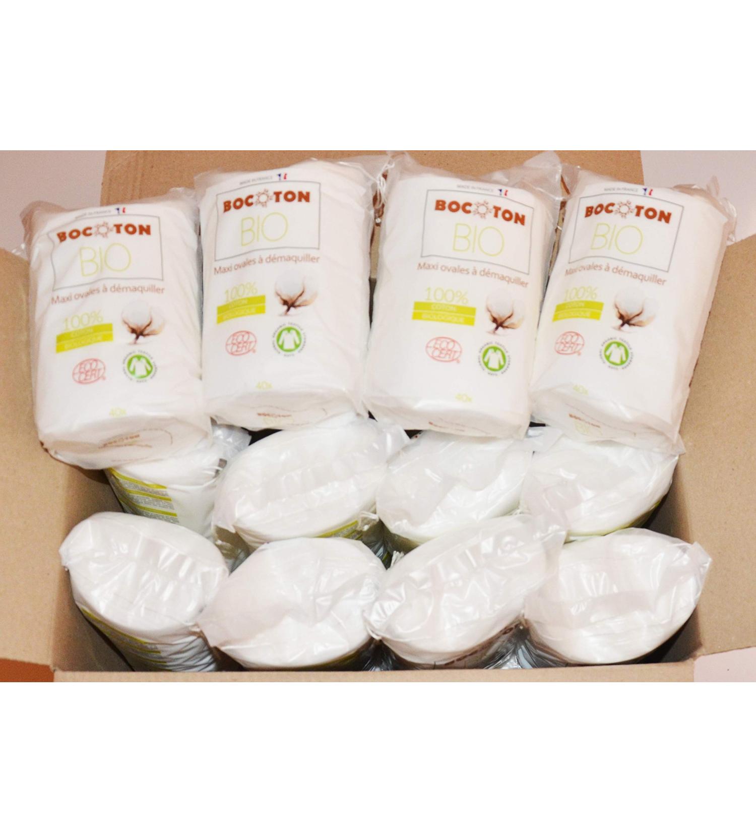 960 Maxi Oval Slimming Remover | 100% Organic Cotton | EcoCert Certified | Washable & Economical | Ideal for Cosmetic & Skin Care - Buy Online on GoSupps.com
