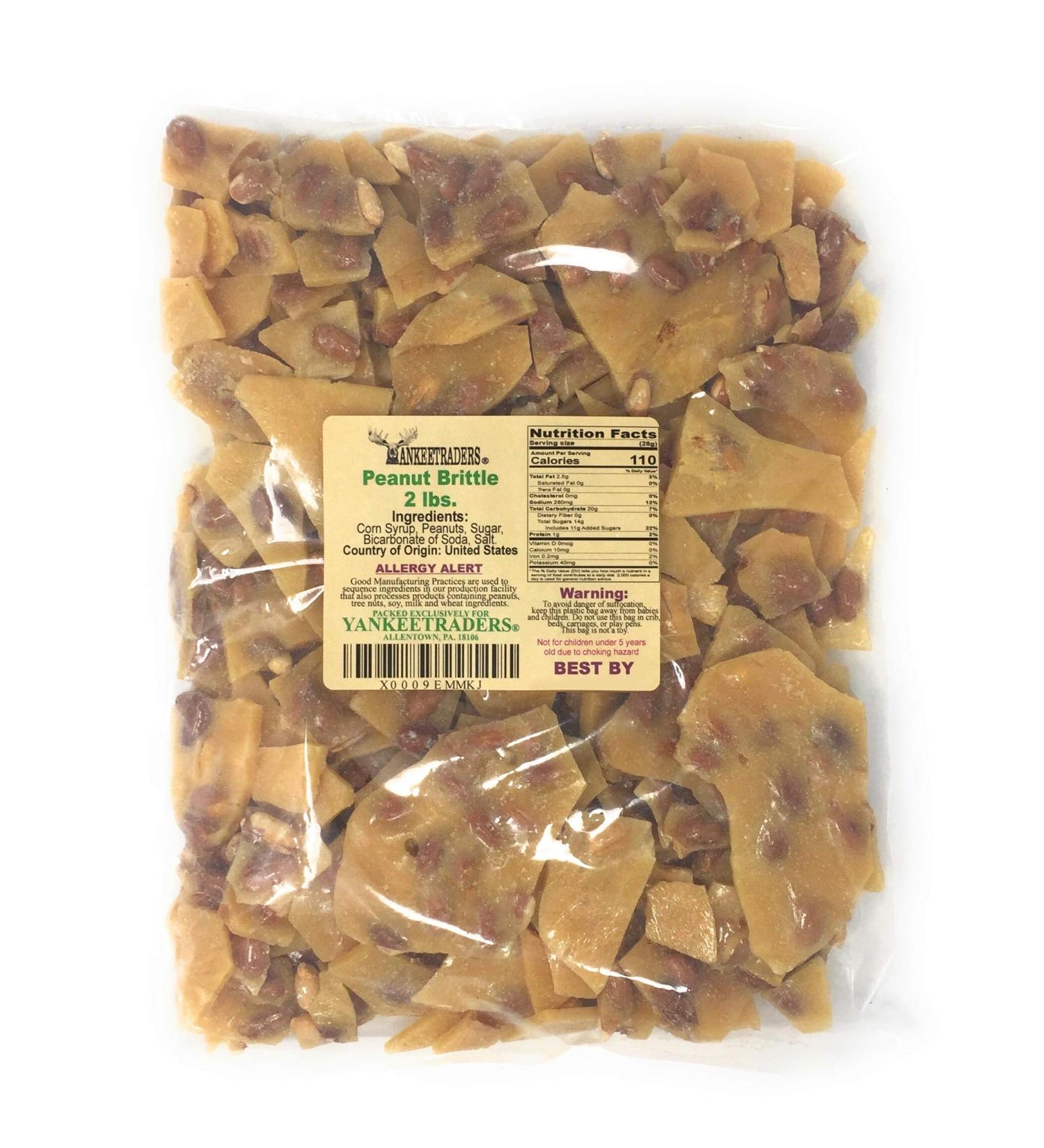 Yankee Traders Home Style Peanut Brittle Candy - 2 Pound Pack - Buy Online on GoSupps.com