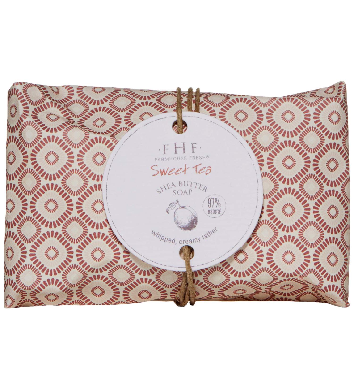 FarmHouse Fresh Sweet Tea Shea Butter Soap Peach Ginger 5.25 oz. - Luxurious Natural Skincare - Buy Online on GoSupps.com