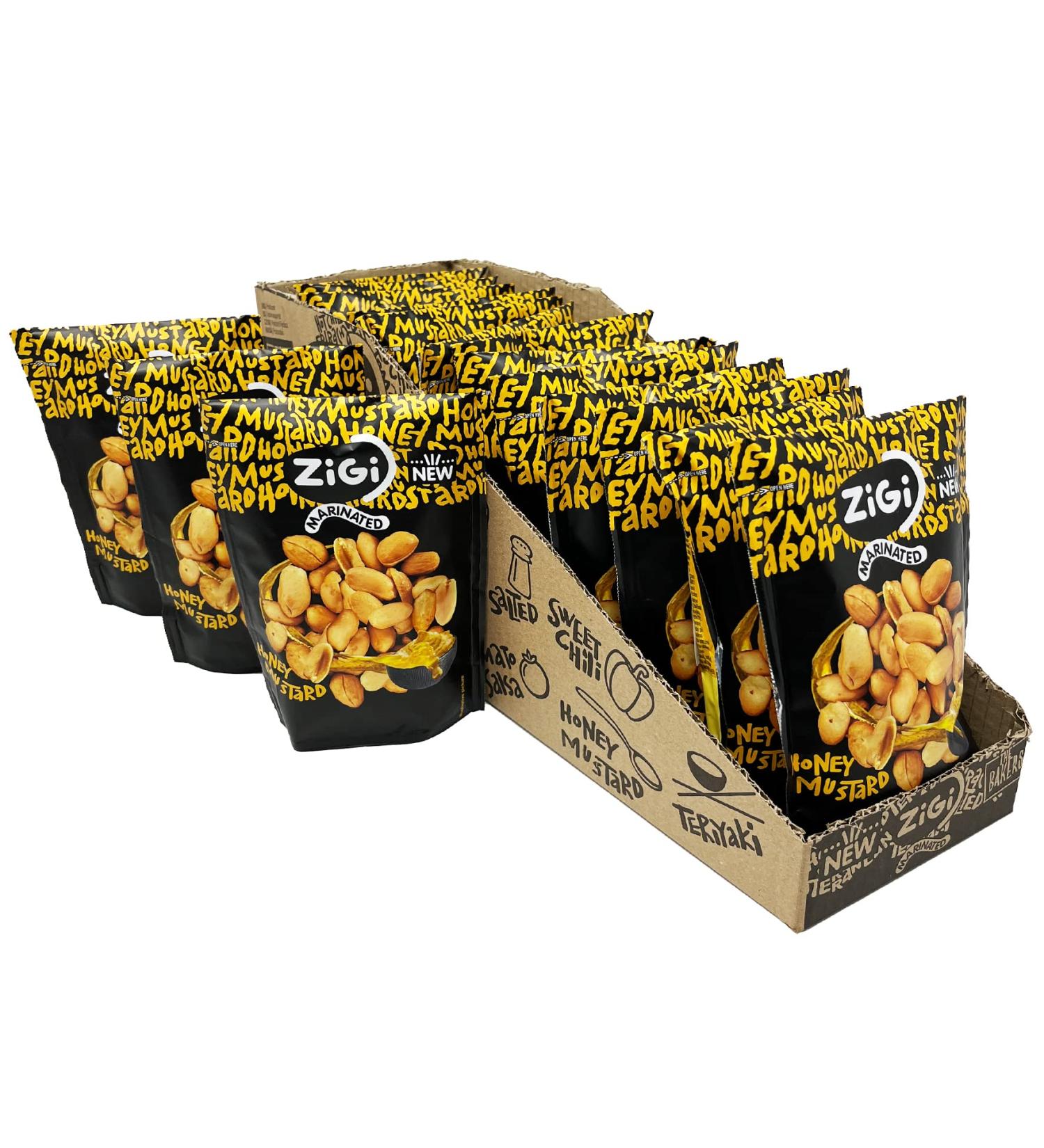 Marinated Peanuts from Zigi - Honey Mustard 16x70g