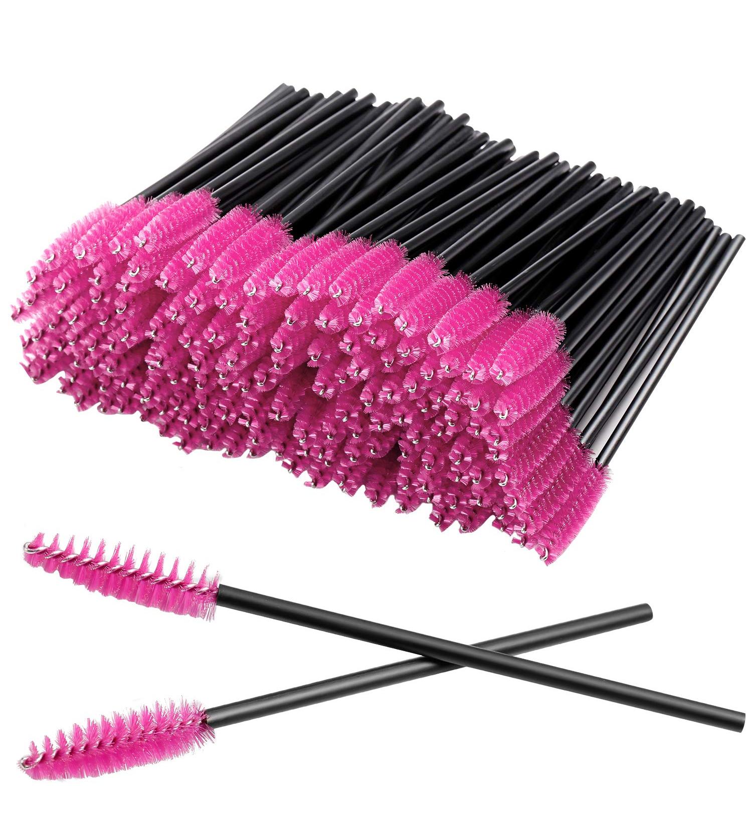 300 Pcs Disposable Mascara Wand Eyelash Brush - Red | EyeLash Extension Supplies - Buy Online on GoSupps.com