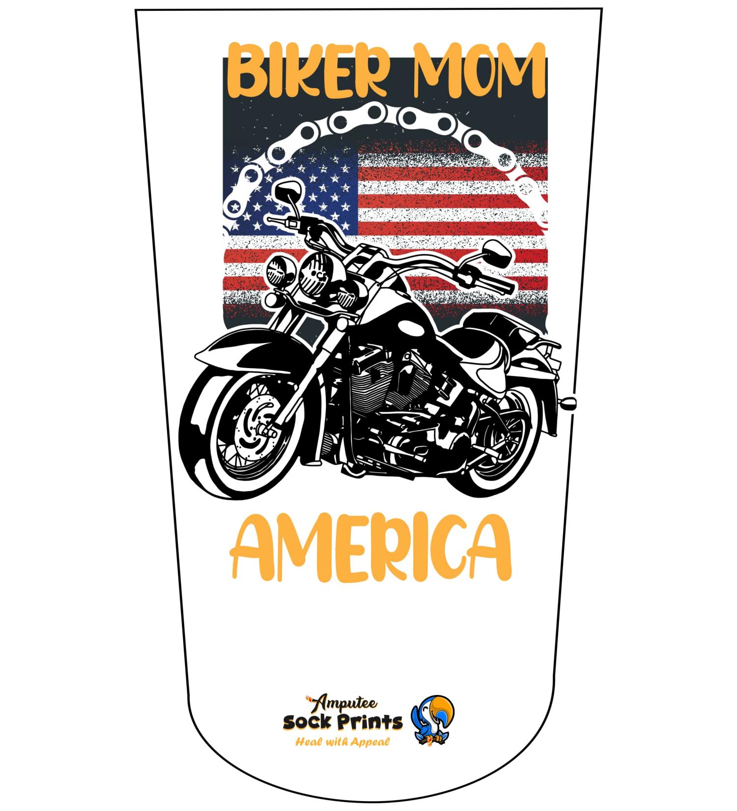 Heal with Appeal Amputee Sock: Biker Mom America V1 3Ply Stump Sock - Buy Online on GoSupps.com