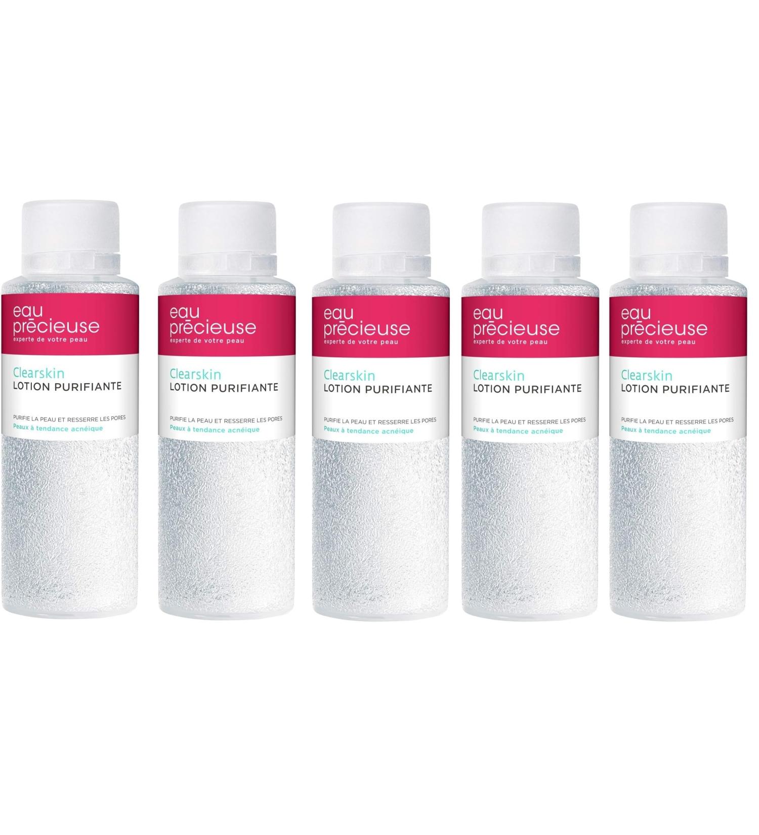 Eau Pr cieuse LOT X5 bottles - Clearskin Purifying Lotion - Cleanses and purifies the skin - Tightens pores - Eliminates impurities - Care for acne-prone skin - 375ml - Buy Online on GoSupps.com