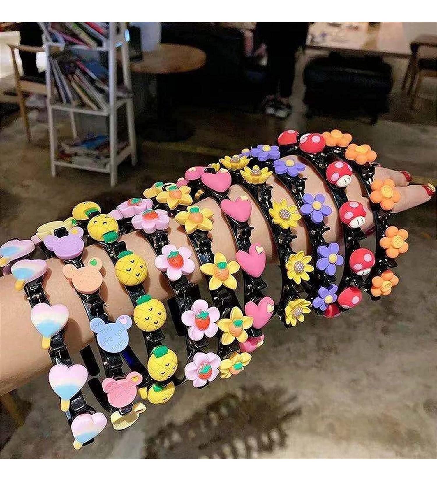 Sweet Princess Hairstyle Hairpin Set - 9pcs Double Layer Cartoon Headbands for Women & Girls - Buy Online on GoSupps.com
