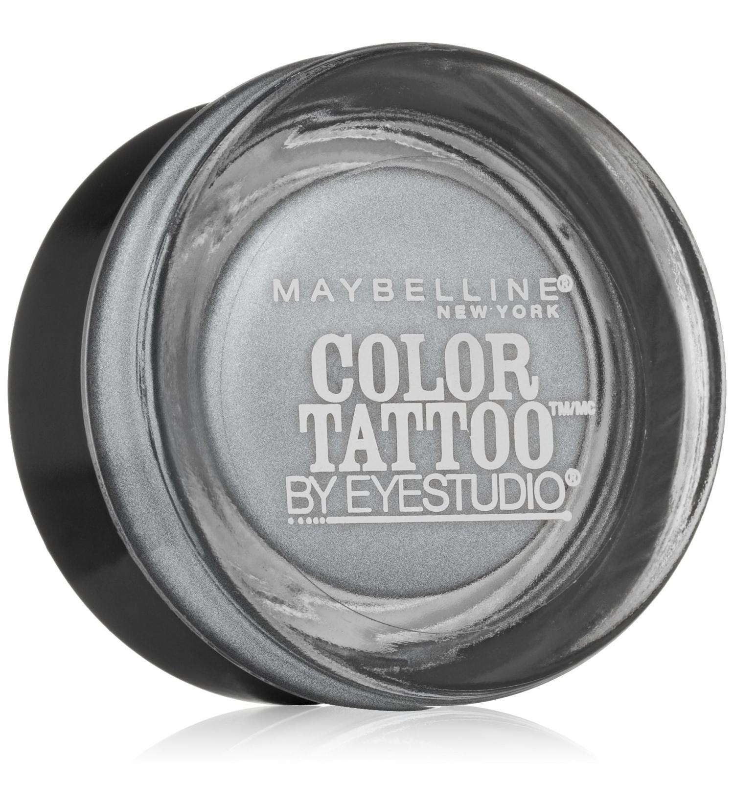 Maybelline ColorTattoo Metal 24HR Cream Gel Eyeshadow Silver Strike 0.14oz - Long-Lasting Eye Makeup - Buy Online on GoSupps.com