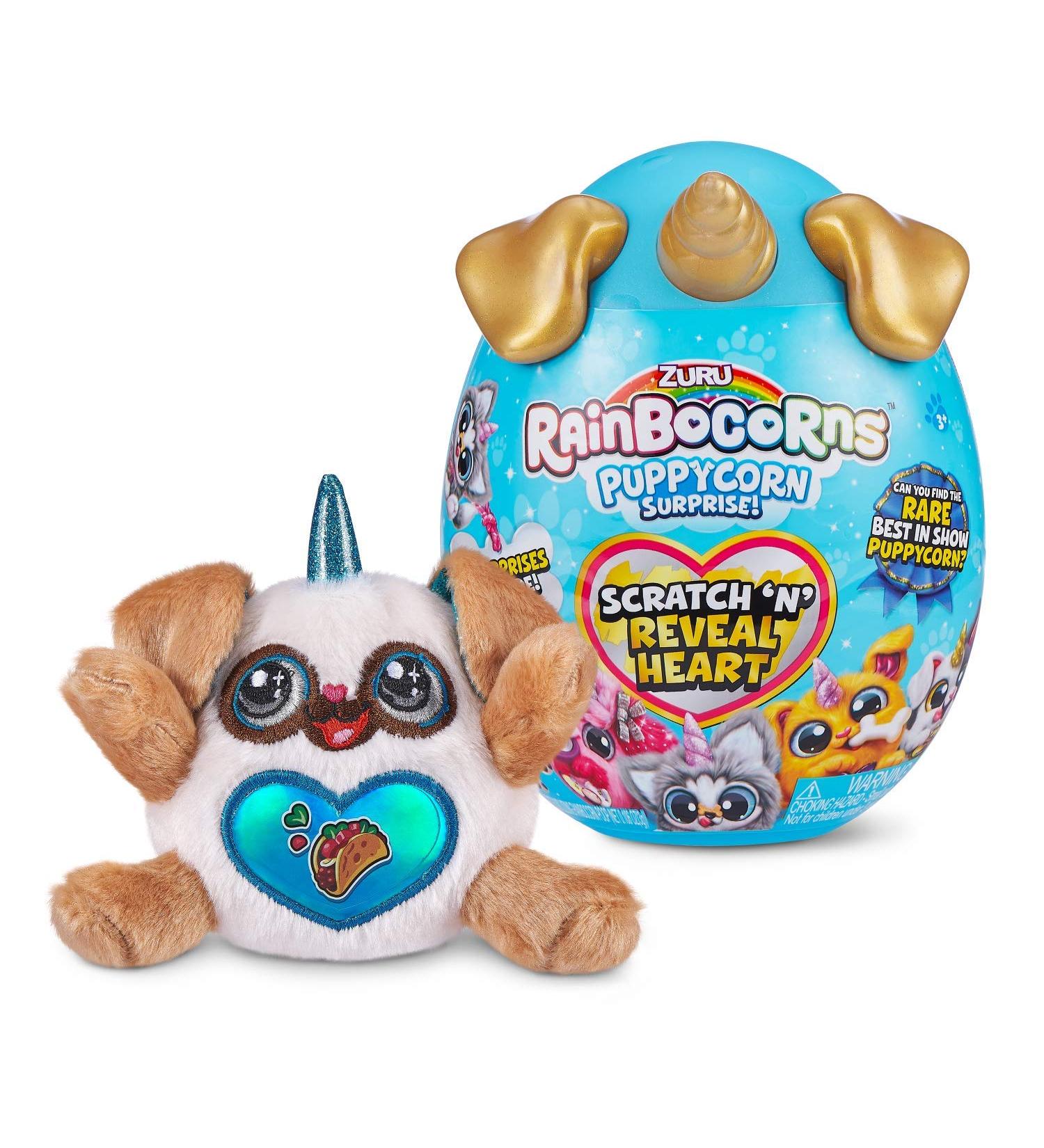Rainbocorns Sparkle Heart Surprise Series 3 Penny the Pug - Collectible Plush Toy with 7 Layers of Surprises - Ages 3 - Buy Online on GoSupps.com