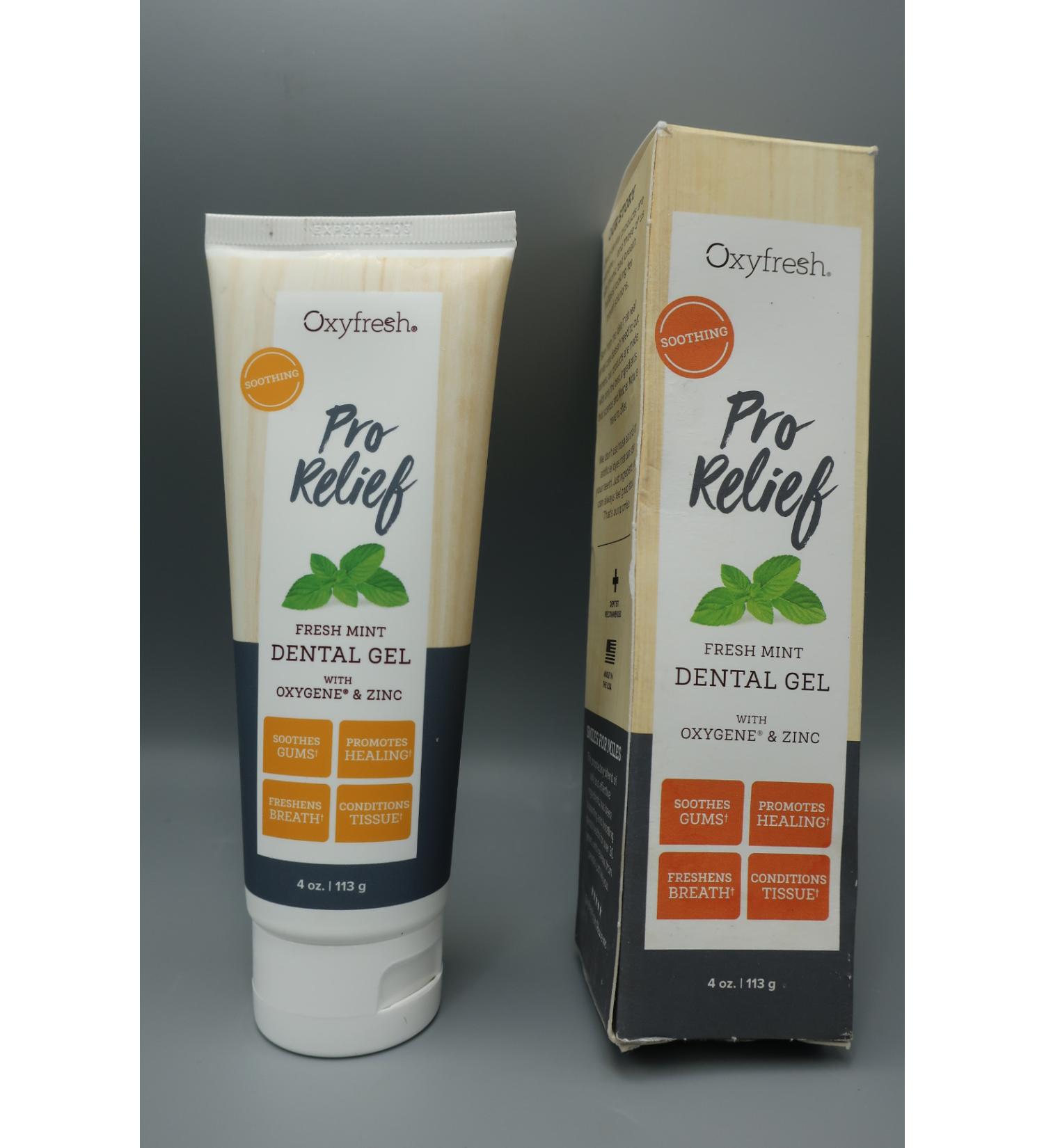 Premium Pro Relief Dental Gel with Zinc  Infused with Aloe Vera  Chamomile and Xylitol   Dentist Recommended to Help Soothe Gum Tissue. 4 oz.
