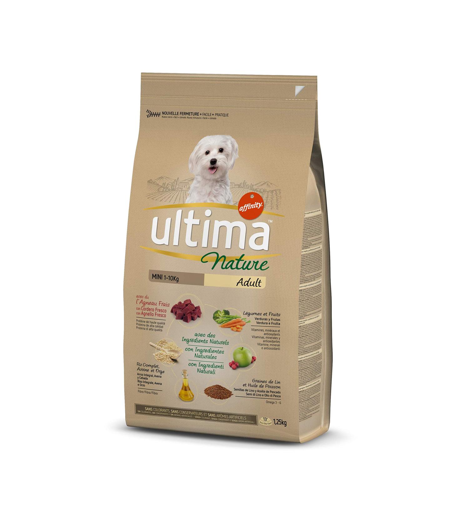 Ultima Nature Mini Dog Food with Lamb - 1.25 kg - Buy Online on GoSupps.com