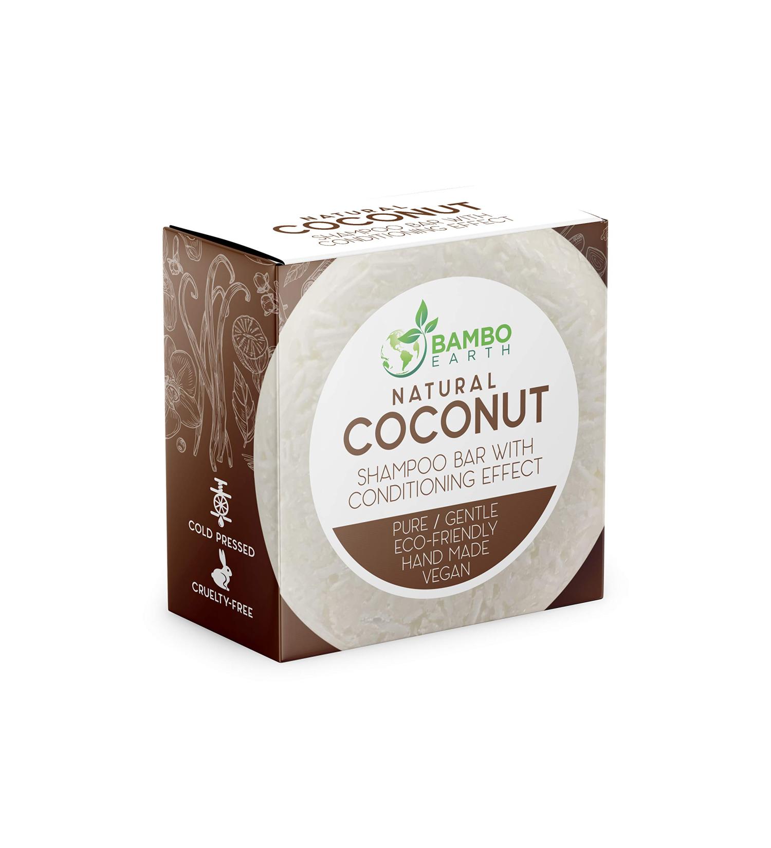 Buy Organic Solid Shampoo Bar & Conditioner - Eco-Friendly Hair Soap with Natural Oils | Zero Waste Coconut - 100% Organic International Shipping Available - Buy Online on GoSupps.com