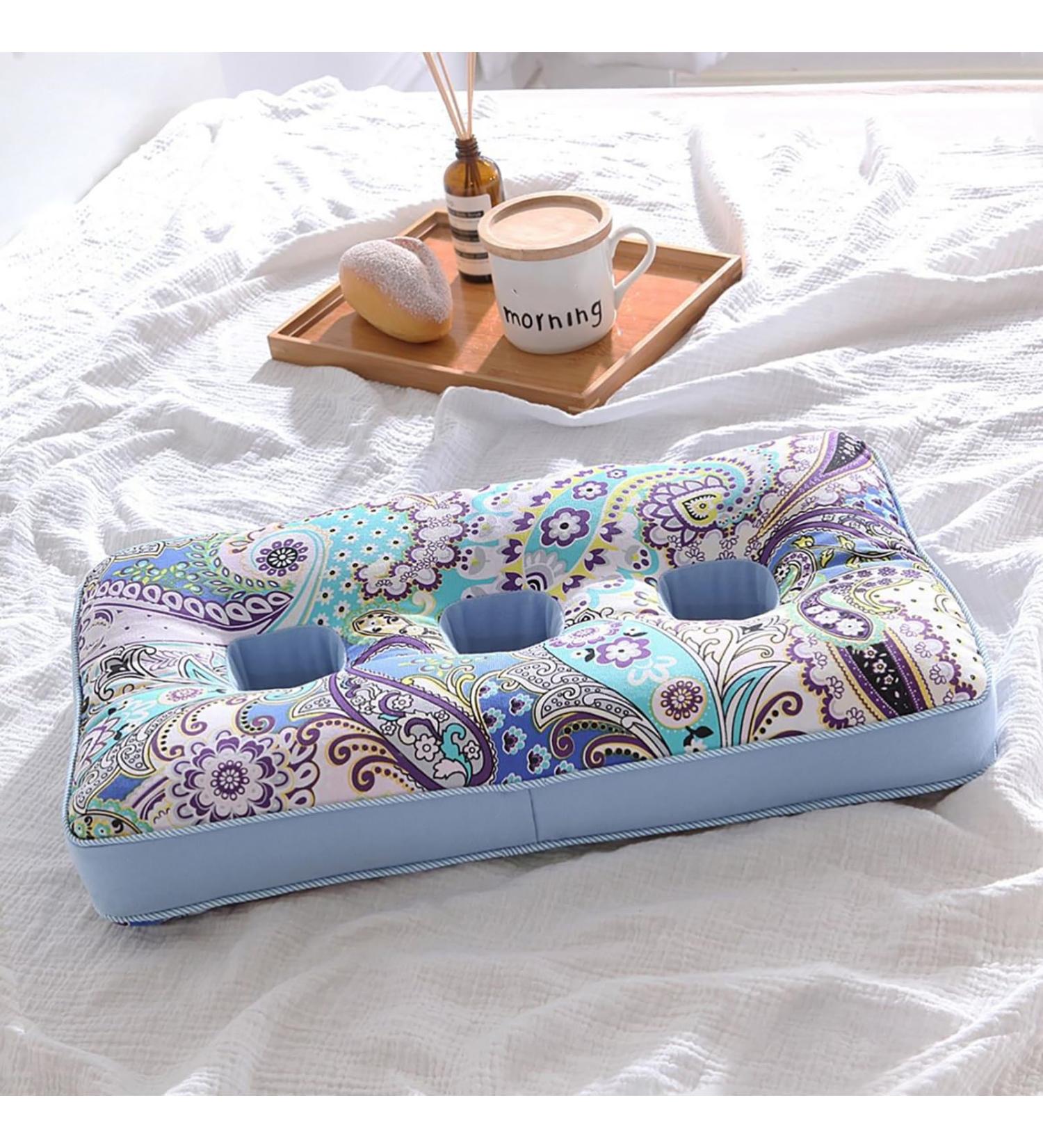 Ear Piercing Pillow for Side Sleepers Pillows with Holes for Ear Pain Bedridden patient's Side Pillow Invisible Zipper Design Removable for Cleaning for The Elderly and bedridden Patients (A) - Buy Online on GoSupps.com