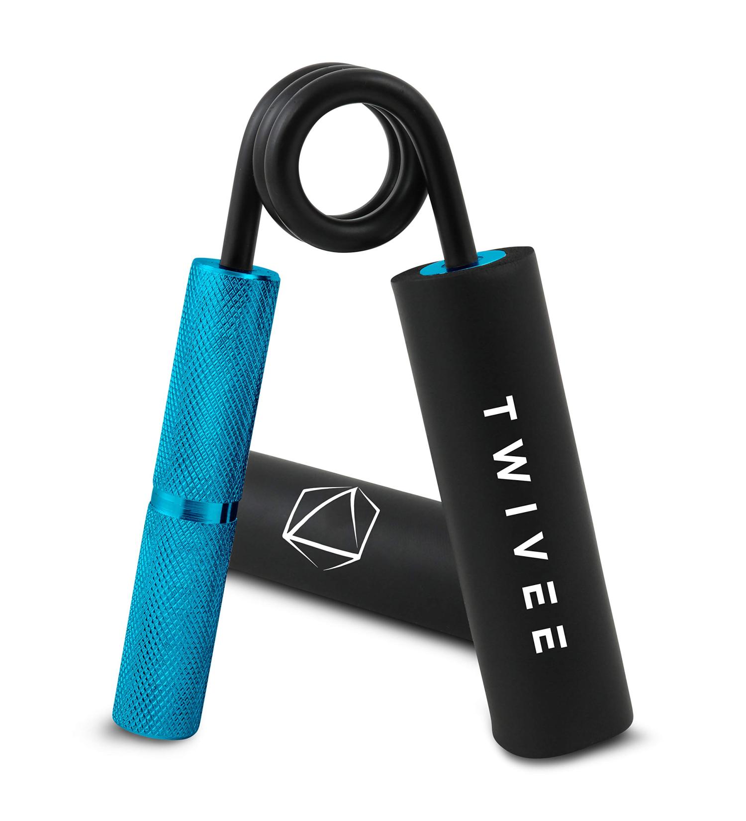 Twivee Finger Grip Trainer - Forearm Coach for Maximum Grip Power | Hardened Steel & Aluminum | Hand Muscle Trainer with Cushion & Bag - 100 lbs (45 kg) | Ideal for Beginners - Boost Grip Strength! - Buy Online on GoSupps.com