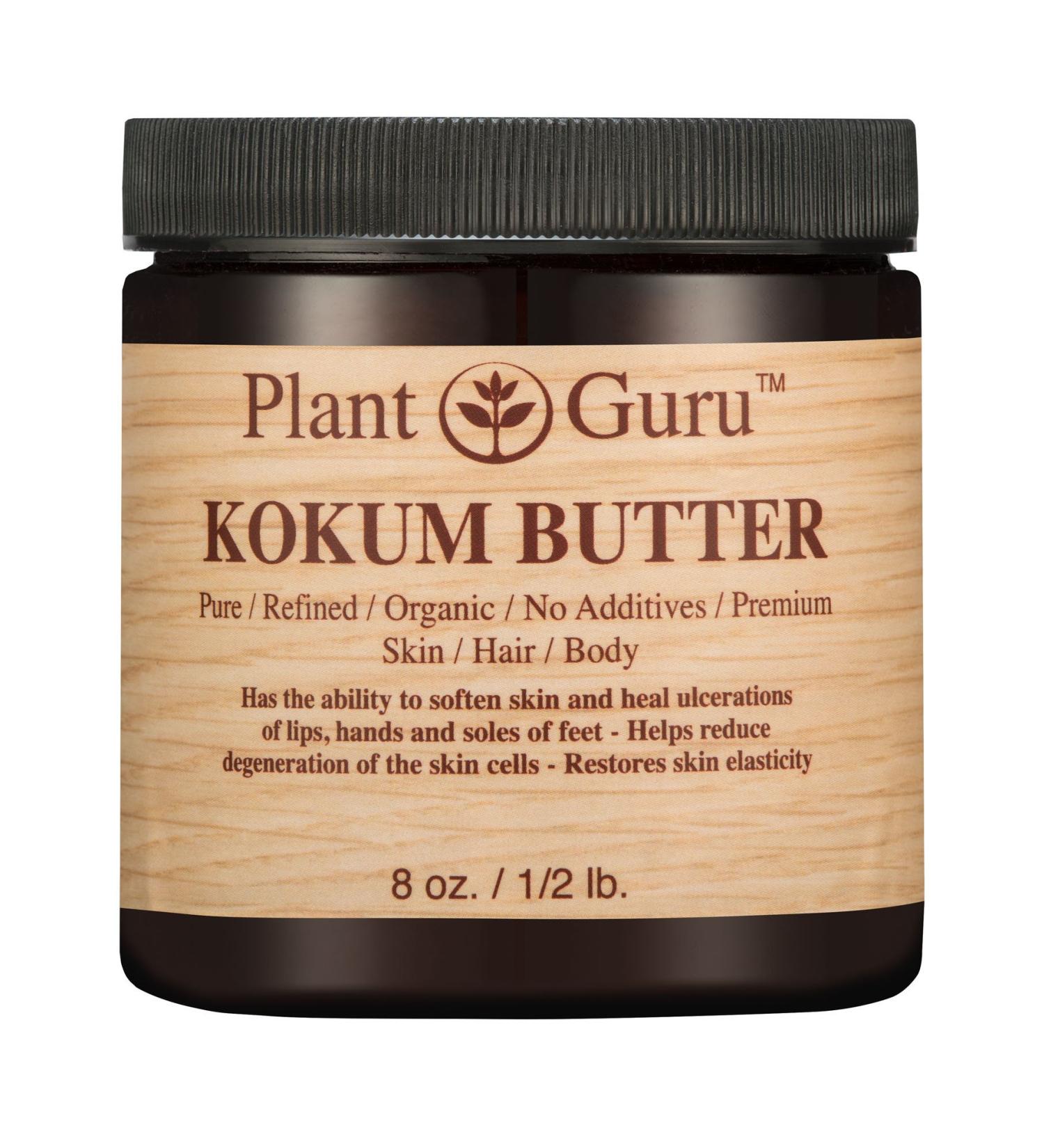 Raw Kokum Butter 8 oz - 100% Pure Natural Cold Pressed Moisturizer for Skin Hair & DIY Creams Balms Lotions & Soap Making - International Shipping Available - Buy Online on GoSupps.com