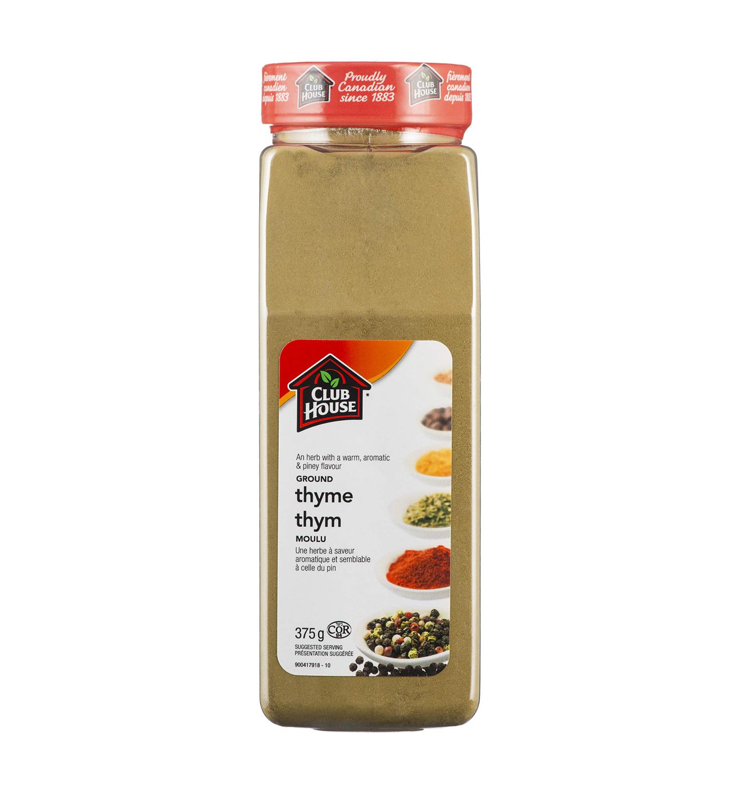 Club House Quality Natural Herbs and Spices Ground Thyme 375g - Buy Online on GoSupps.com