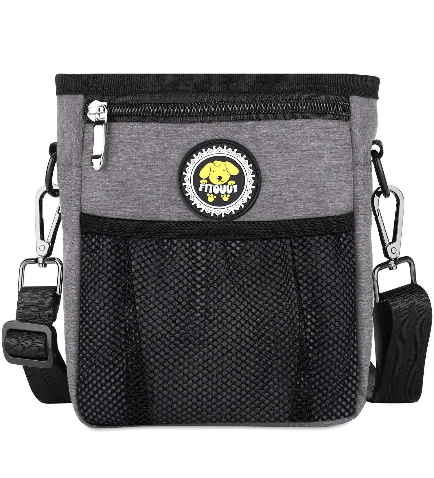 Fttouuy Waterproof Dog Food Bag - Ideal for Training & Agility | Perfect Gray Dog Treats Bag - Buy Online on GoSupps.com