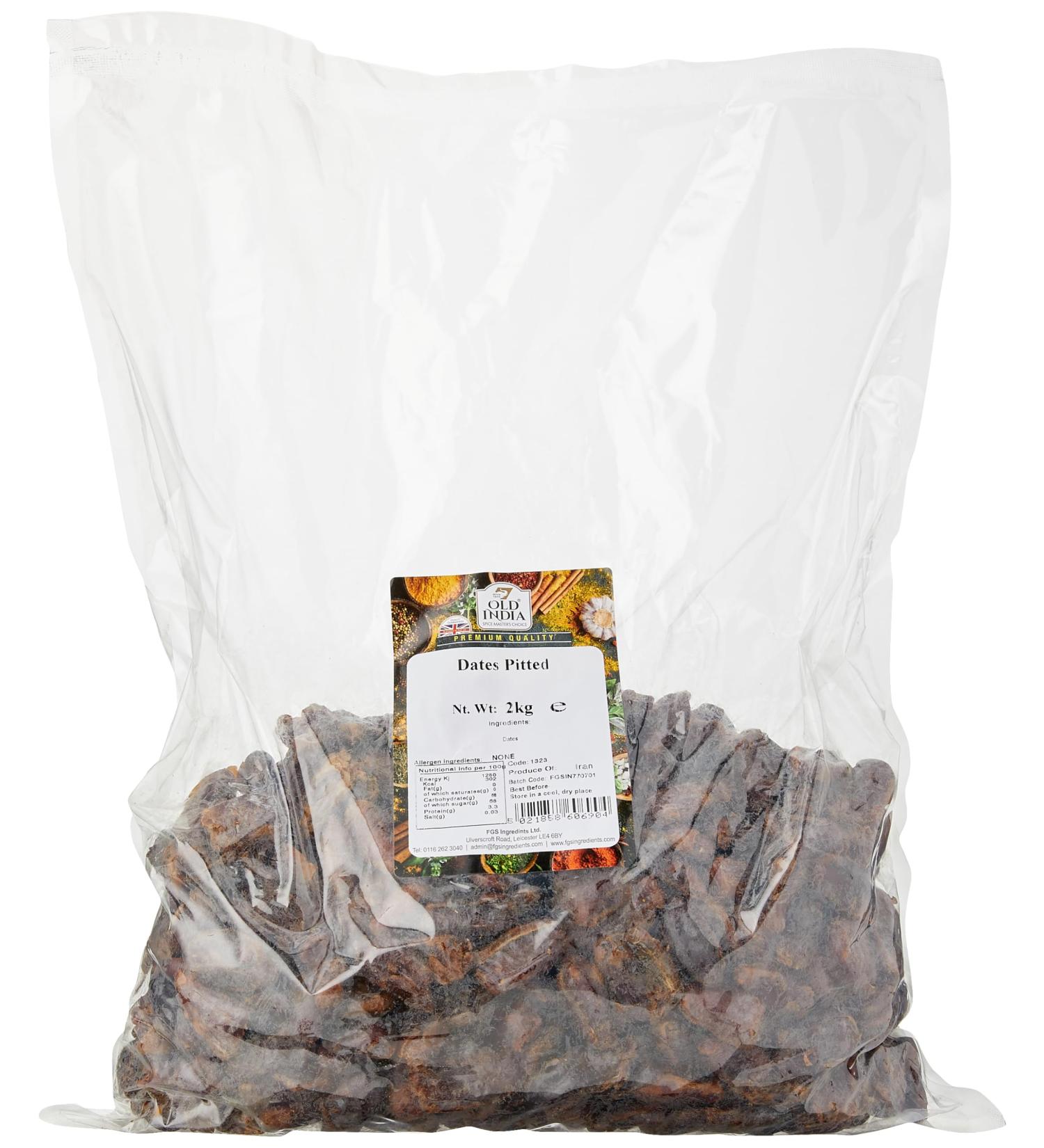 Old India Dates Pitted 2kg - Premium Quality Dried Dates - Buy Online Now! - Buy Online on GoSupps.com