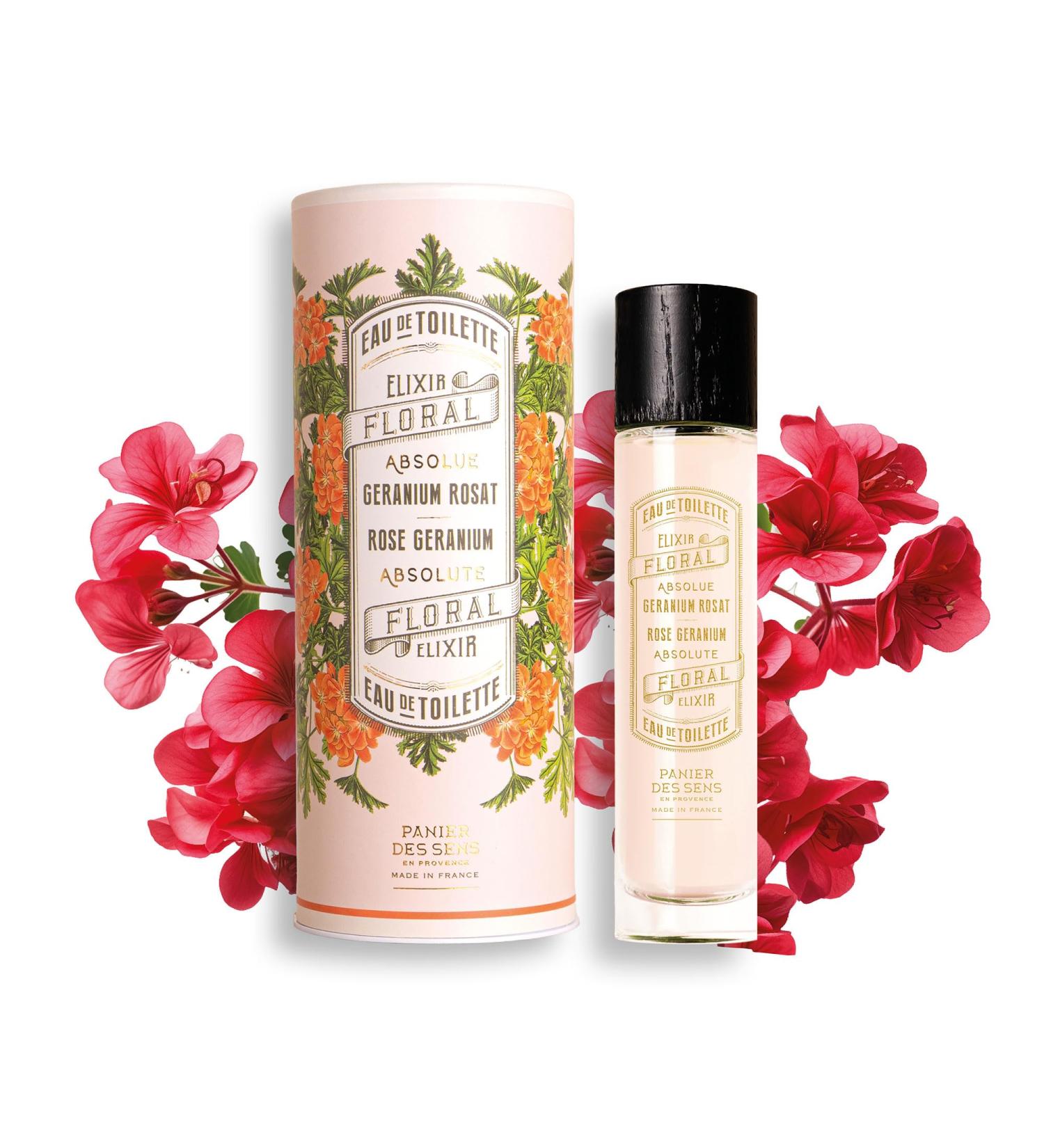 Panier des Sens Rose Geranium Eau de Toilette - Valentines Day Gifts for Women - Light Perfume for Women - Floral Fragrance - Gift Ideas for Her - Parfum Made in France Hair & Body Spray 1.7 Floz - Buy Online on GoSupps.com