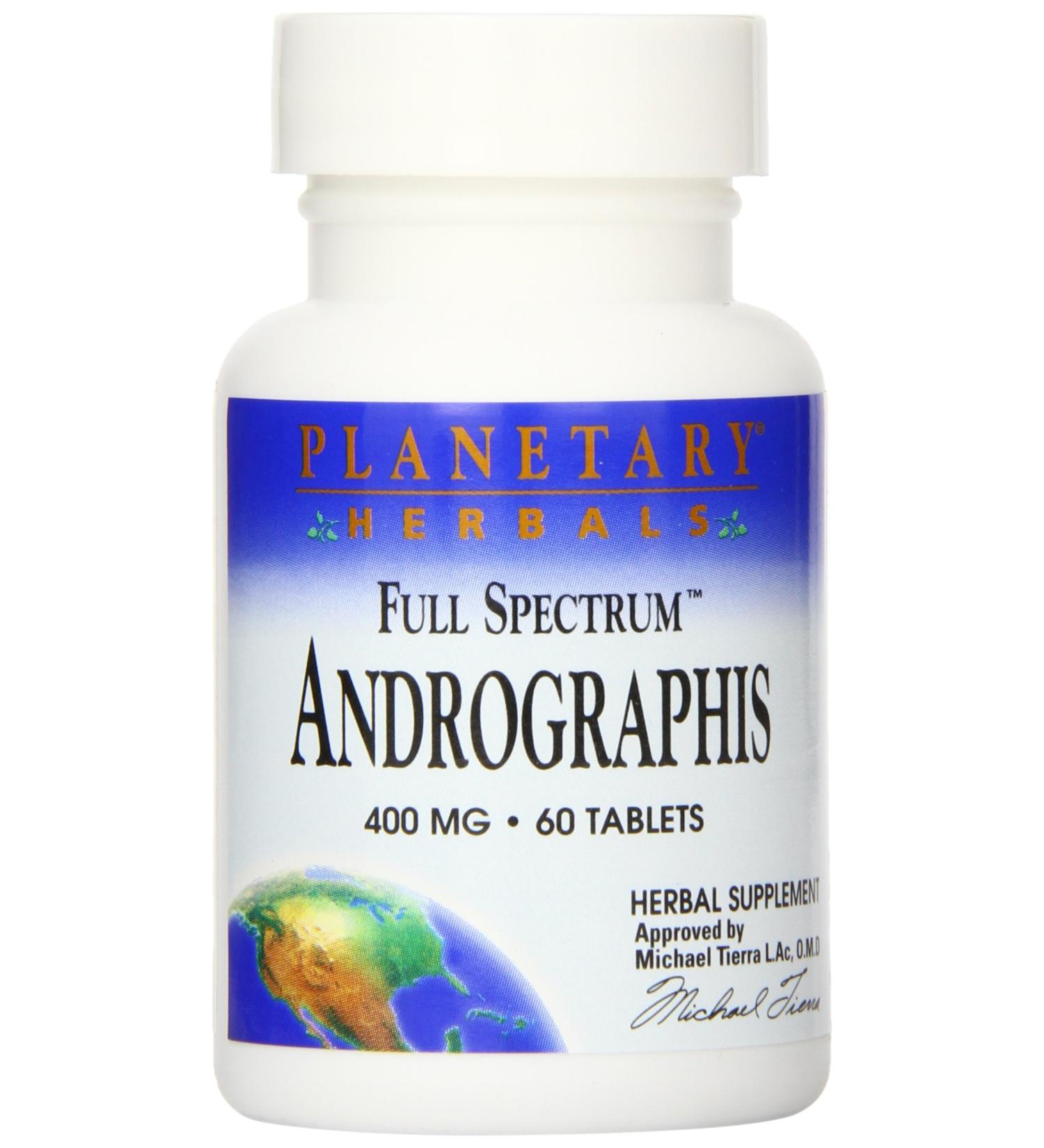 Planetary Herbals Full Spectrum Andrographis 400mg - 60 Tablets - Ayurvedic Herb - Buy Online on GoSupps.com