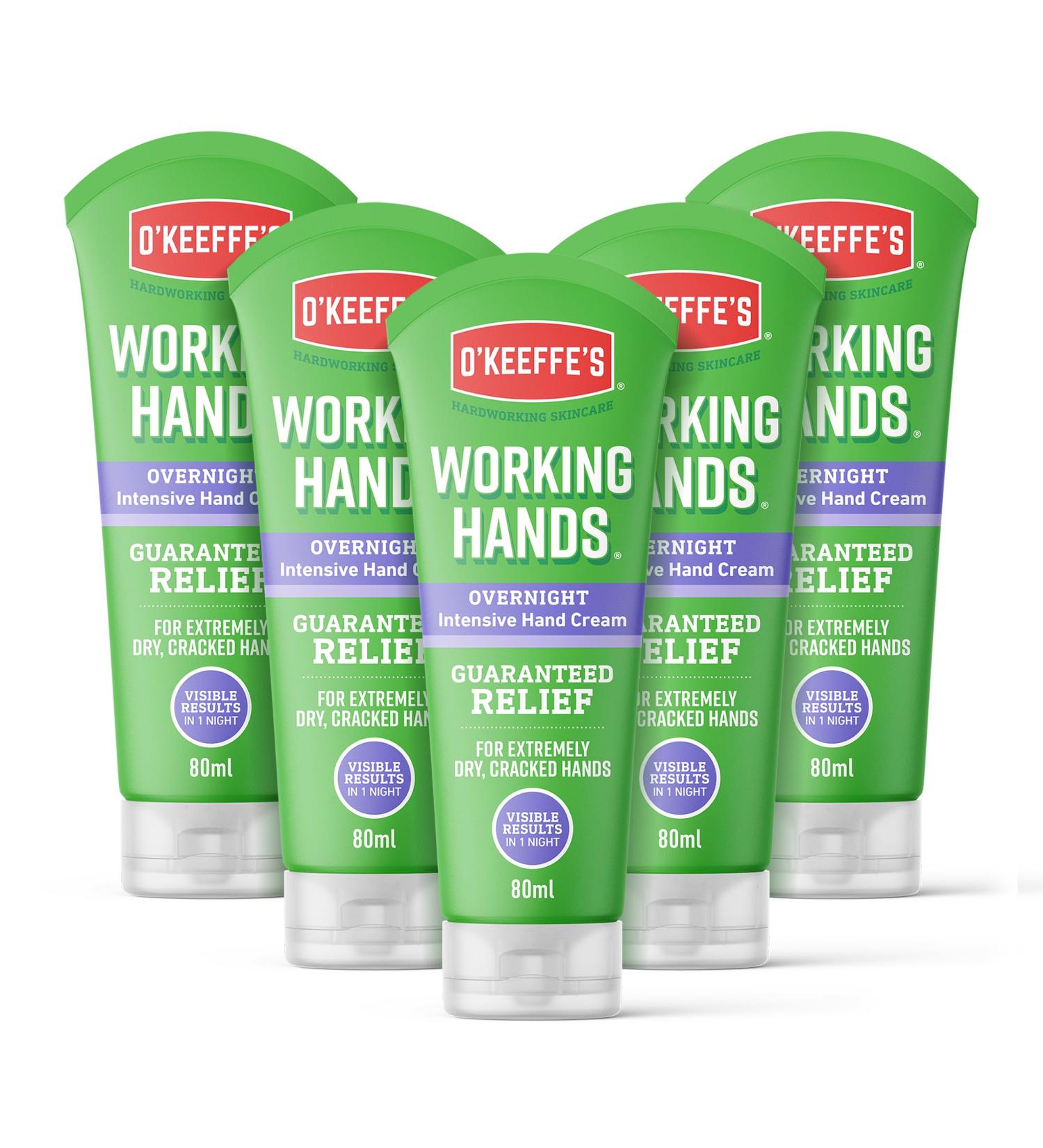 O'Keeffe's Working Hands Overnight 80ml (5 Pack) 85 g (Pack of 5) Single - Buy Online on GoSupps.com