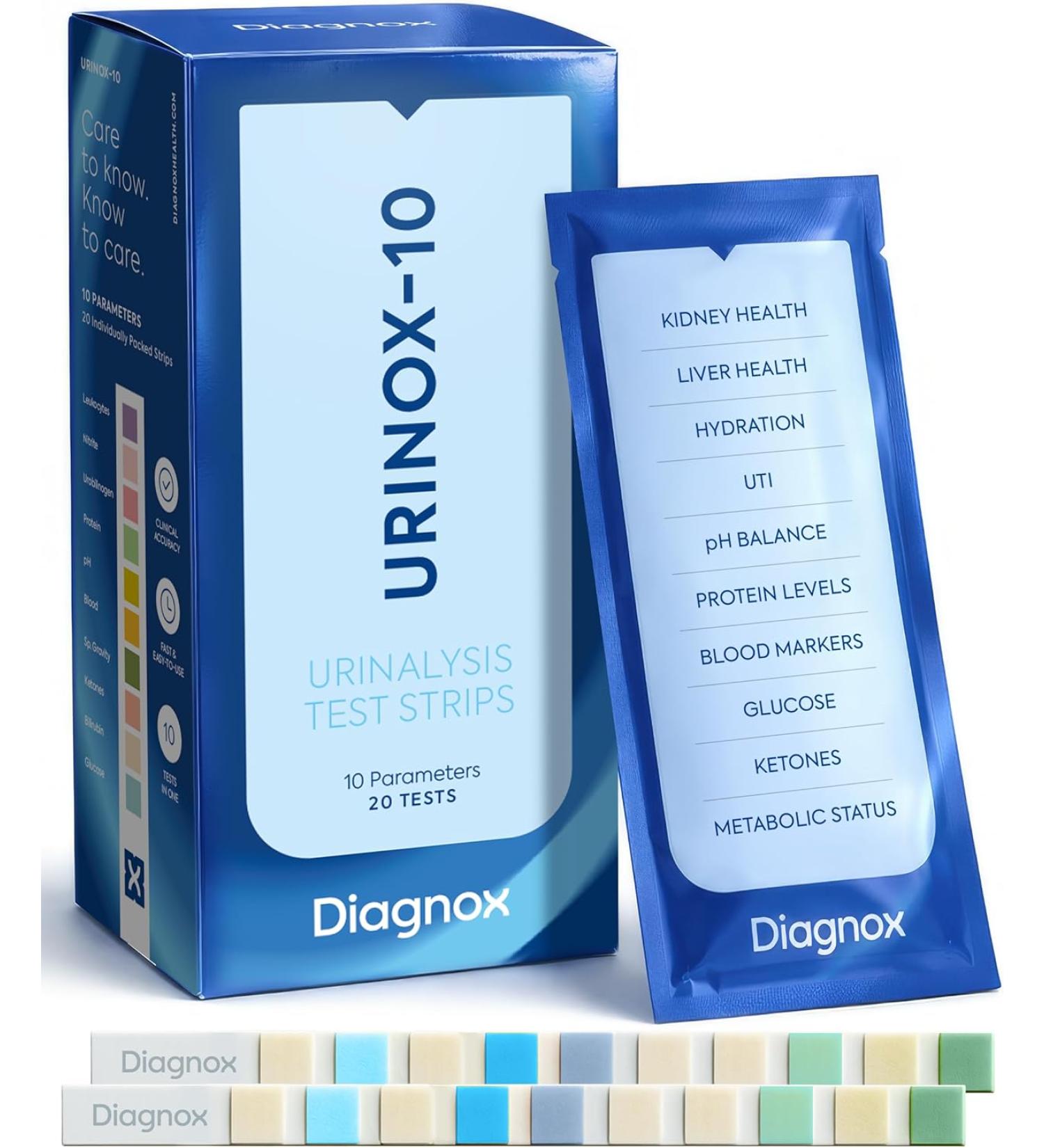 UTI Test Strips | 30-Pack | Clinically Tested | Individually Packed | Mobile App Included - Buy Online on GoSupps.com