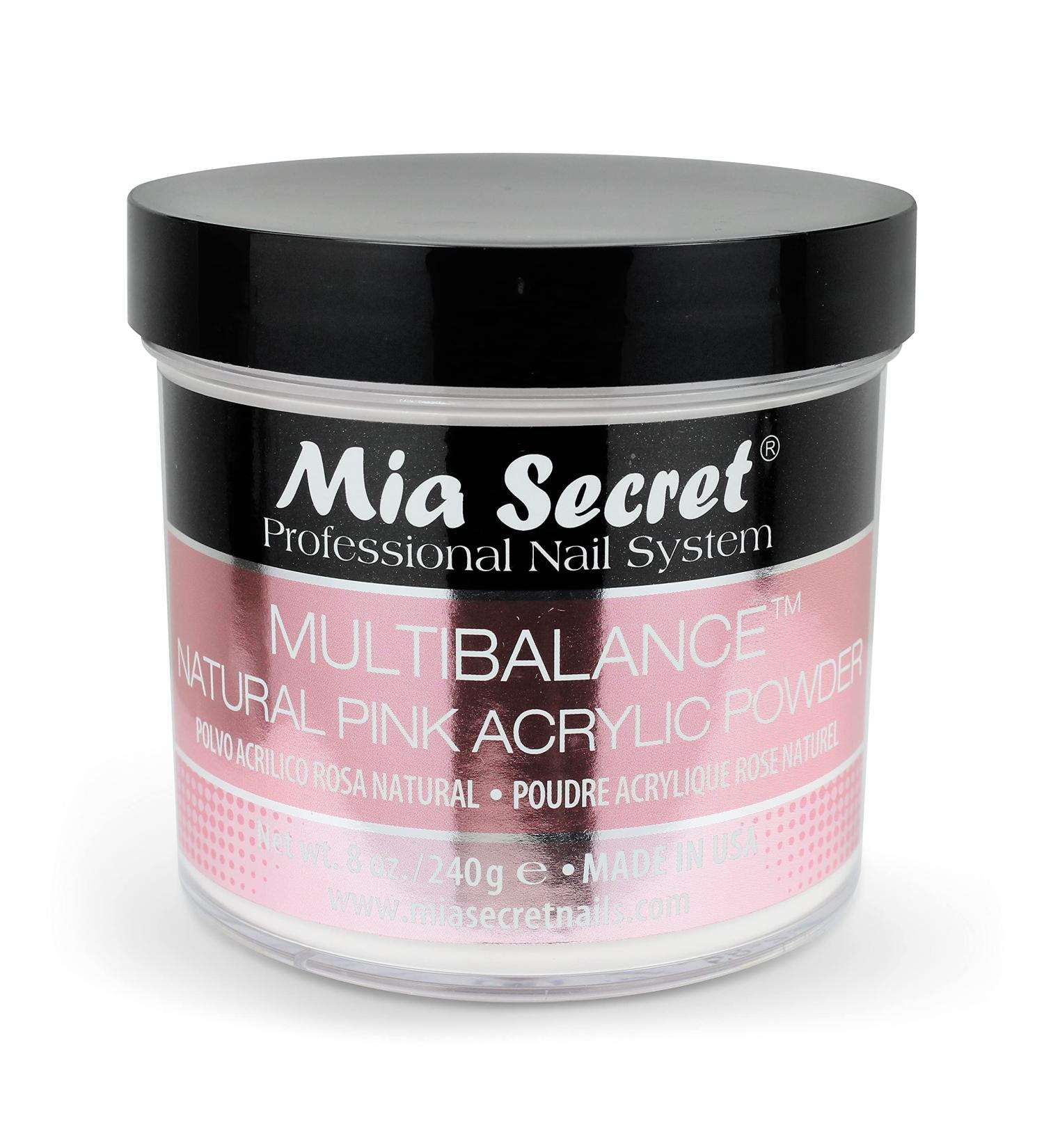 Mia Secret Multibalance Natural Pink Acrylic Nail Powder 8oz - Professional Grade Formula - Buy Online on GoSupps.com