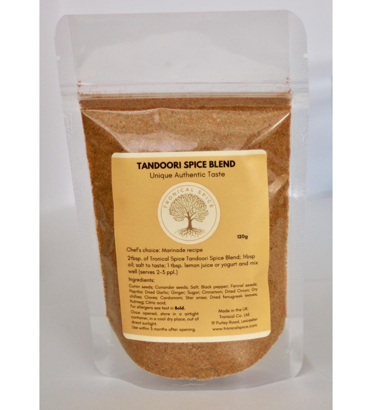 Tandoori spice mix blend 100% fresh natural hand blended herbs and spices authentic Indian taste vegan friendly - Buy Online on GoSupps.com