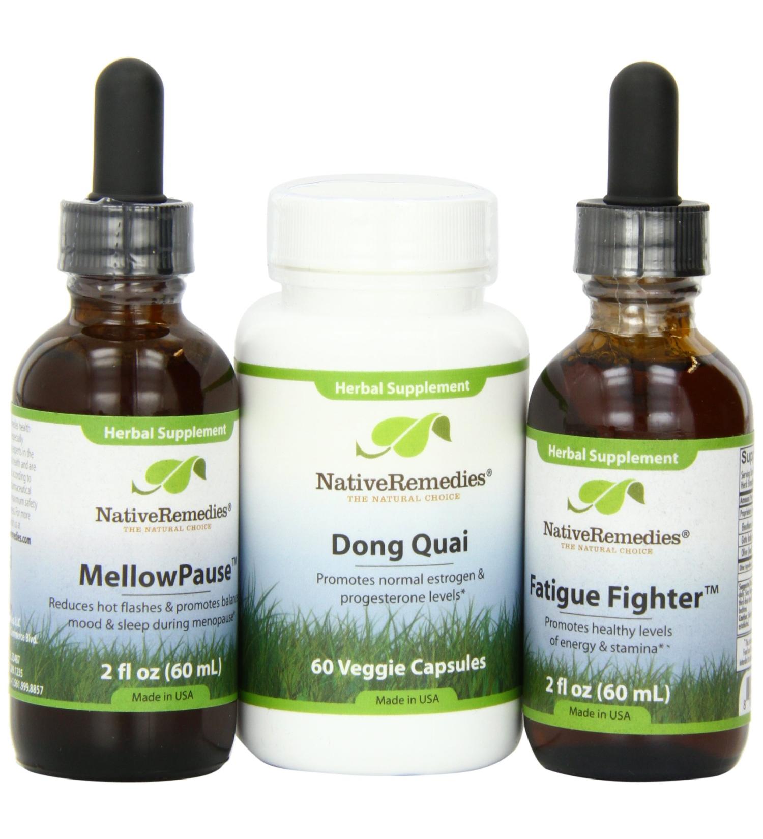 Natural Dong Quai MellowPause & Fatigue Fighter UltraPack by Native Remedies - Buy Online on GoSupps.com