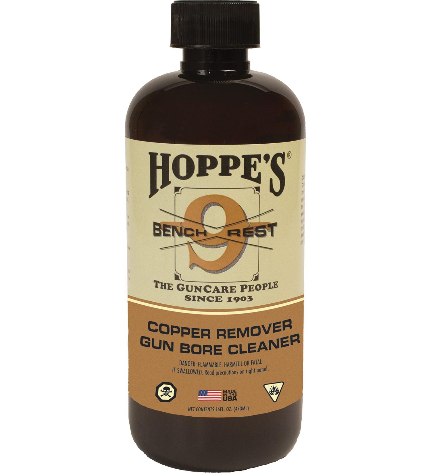 Hoppe's No. 9 Bench Rest Copper Gun Bore Cleaner, 16 oz. Bottle