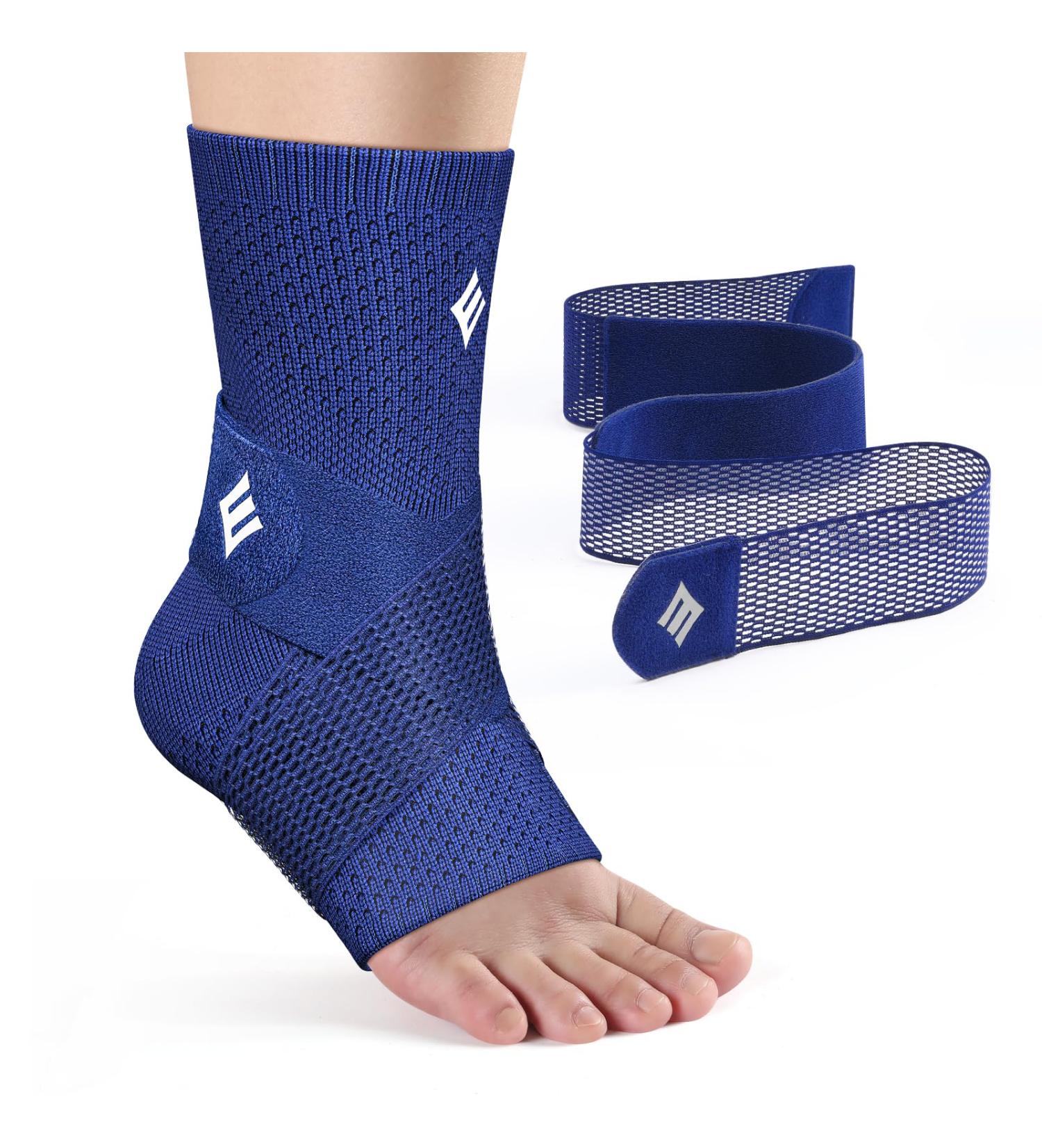 NEENCA Ankle Brace for Sprained Ankle | Compression Sleeve & Stabilizer for Pain Relief | Removable Strap for Plantar Fasciitis & Achilles Tendonitis | Suitable for Men & Women - Size Large Right - Buy Online on GoSupps.com