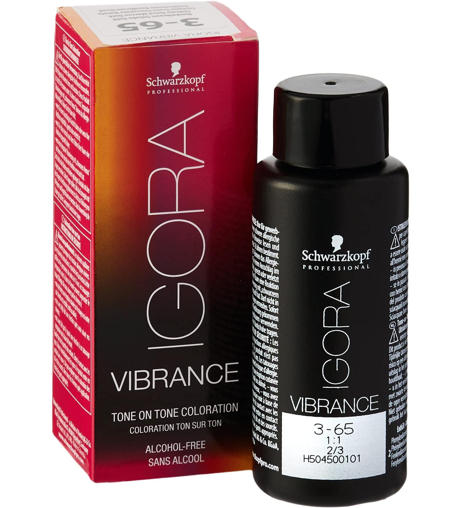 Schwarzkopf Igora Vibrance 3-65 Dark Brown Chocolate Gold 60ml | International Shipping Available - Buy Now! - Buy Online on GoSupps.com
